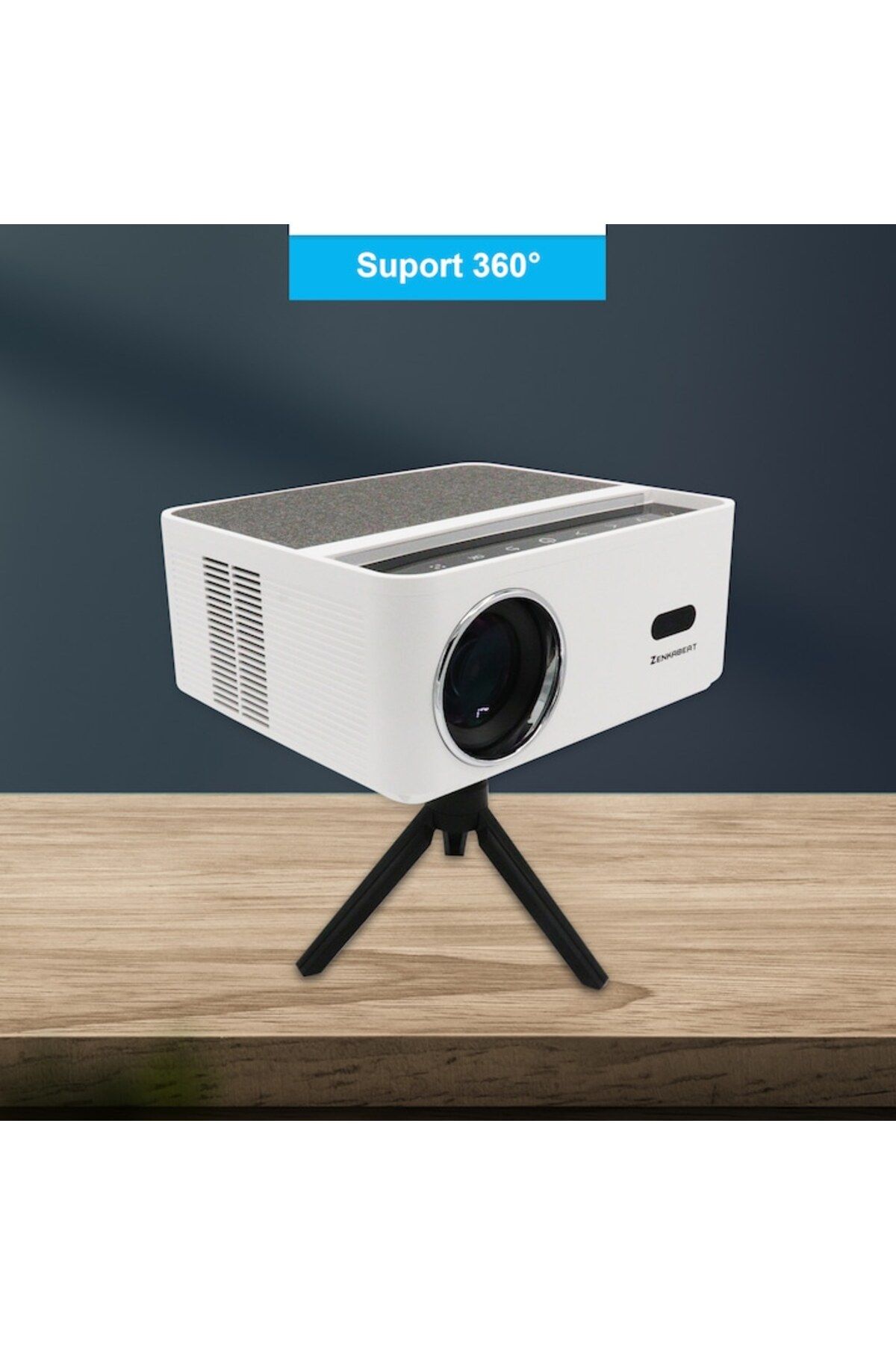 zenkabeat-ZENKABEAT ZK8320-Ultra Video Projector, Android, WiFi, Bluetooth, 15000 Lumens, Portable, Resolution 1 3