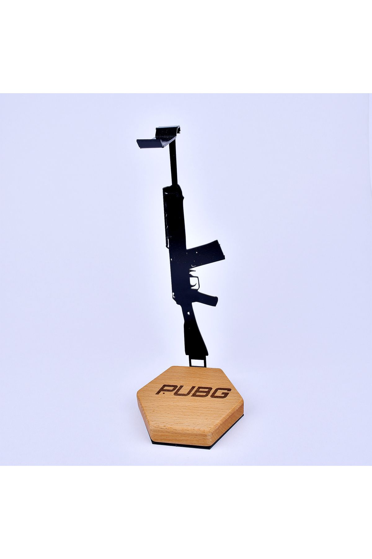 Arya Gamer Zone Oyuncular İçin PUBG S 12K Temalı Kulaklık Standı - Kişiselleştirilebilir - Gamer Masaüstü Organizer