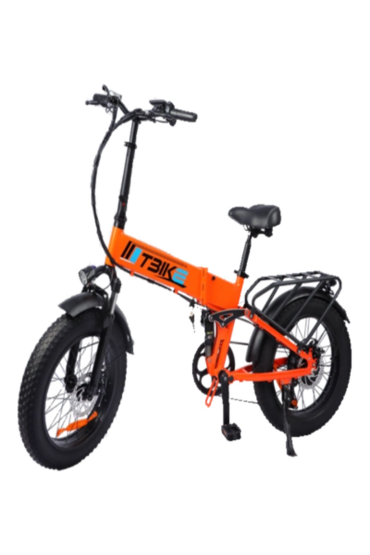 TBIKE T-Bike X5 250W Katlanabilir Elektrikli Bisiklet Siyah-Gri-Turuncu