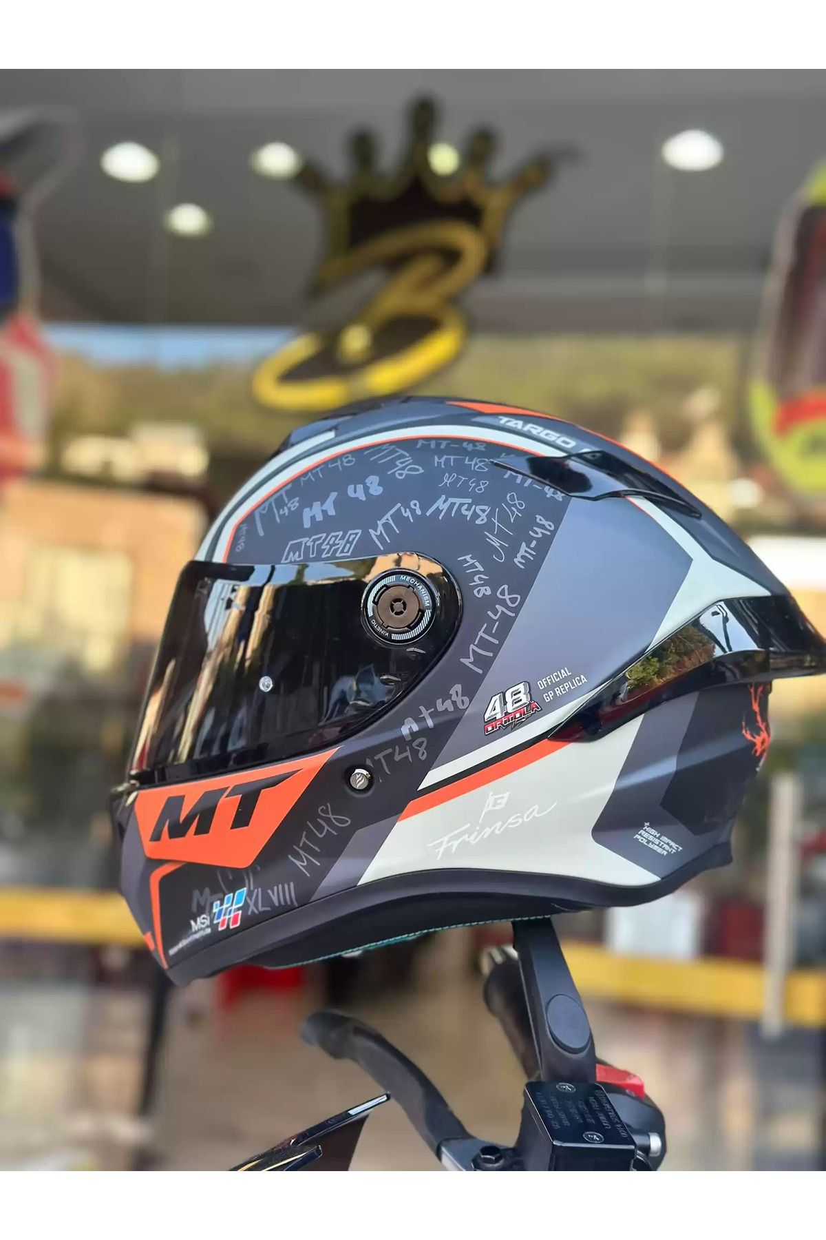 MT HELMETS TARGO S İVAN ORTALO B4 MAT ŞEFFAF VİZÖRLÜ
