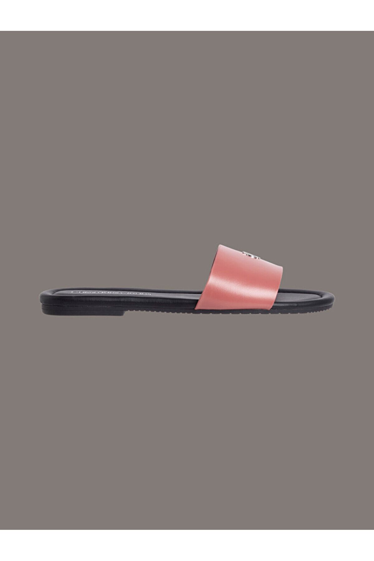 Calvin Klein Faux Leather Sliders