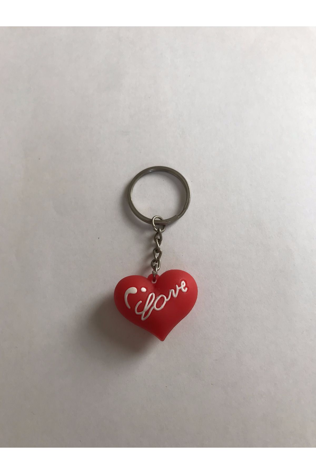 BDTekstil BD TEKSTİL Kalp Aşk Love Plastik Kırmızı Renkli Anahtarlık