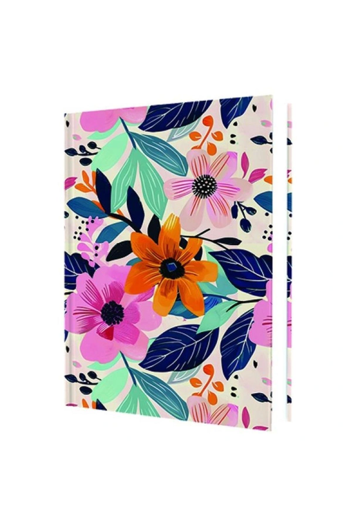 DEFFTER 64954-9 SPRING 2025 / FLOWERS 14X20 SERT KAPAK ÇİZGİLİ DEFTER 96 YP.