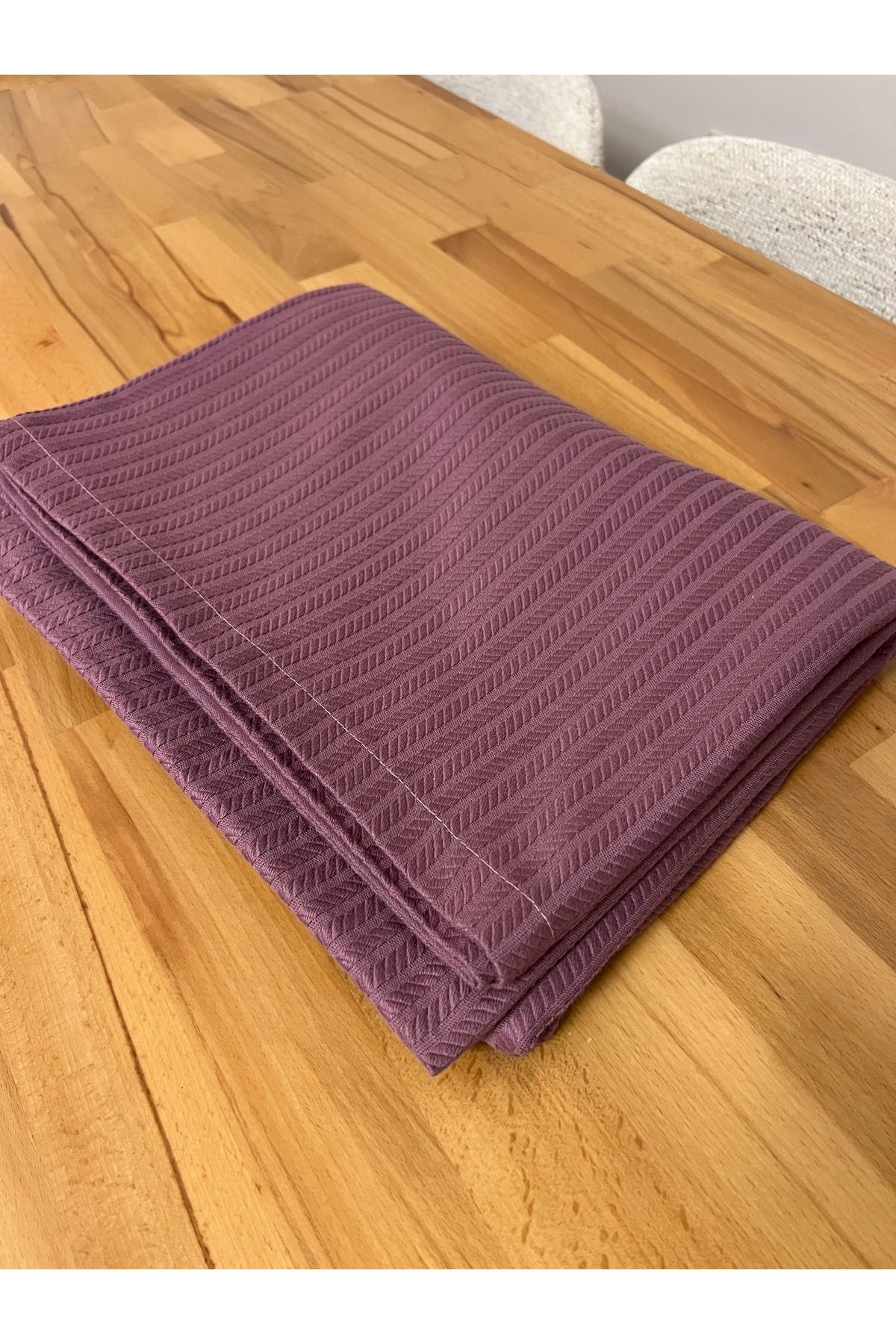 Renk Tekstil Örgü Dokulu Pike Tek Kişilik %100 Doğal Pamuk - 160 X 230 - 8 Farklı Renk Seçeneği