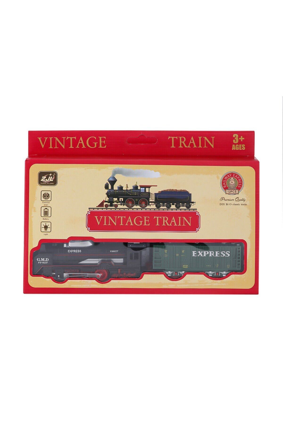 CAN OYUNCAK 5299-78 Kutulu 12 Parça Pi̇lli̇ Tren
