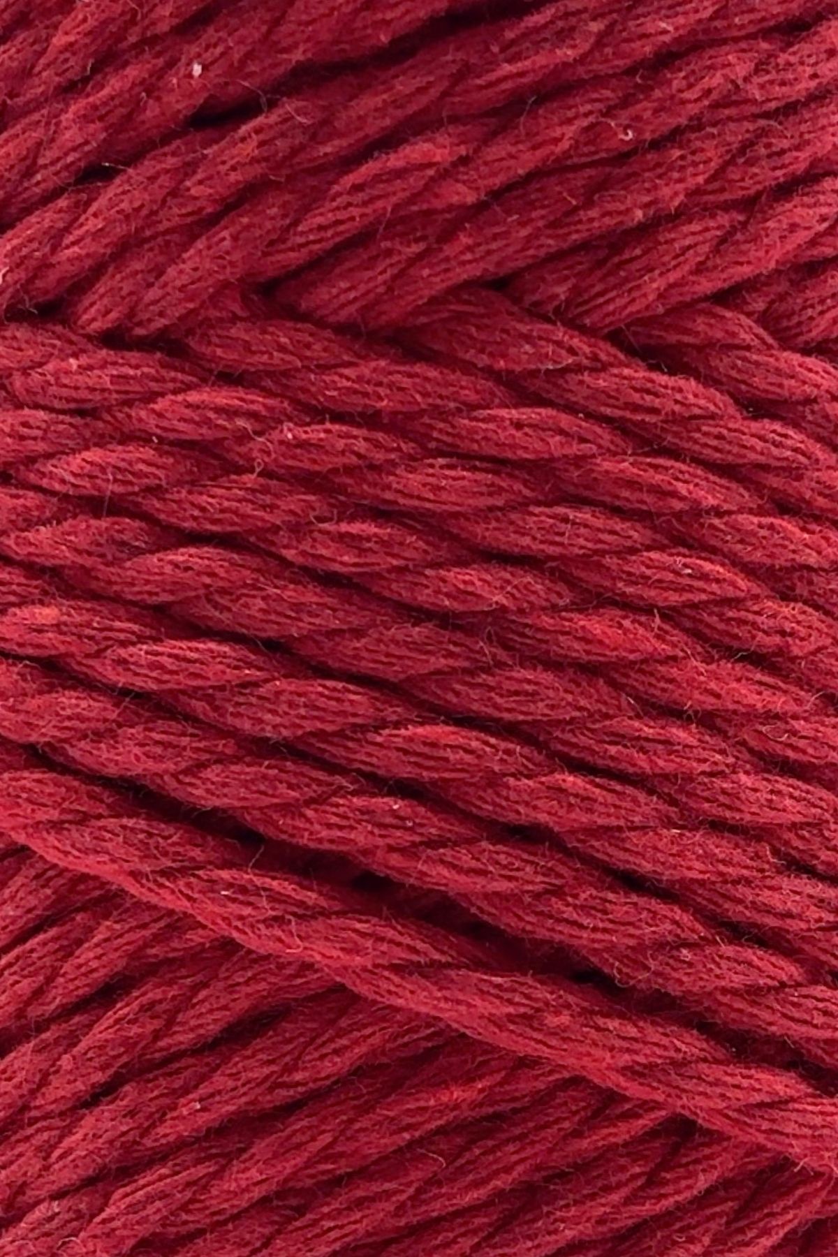 SENSY-Three Twist 250 Grams Cotton Checked Macrame Macrame Rope Hobby Floss 3 Twist Red 2