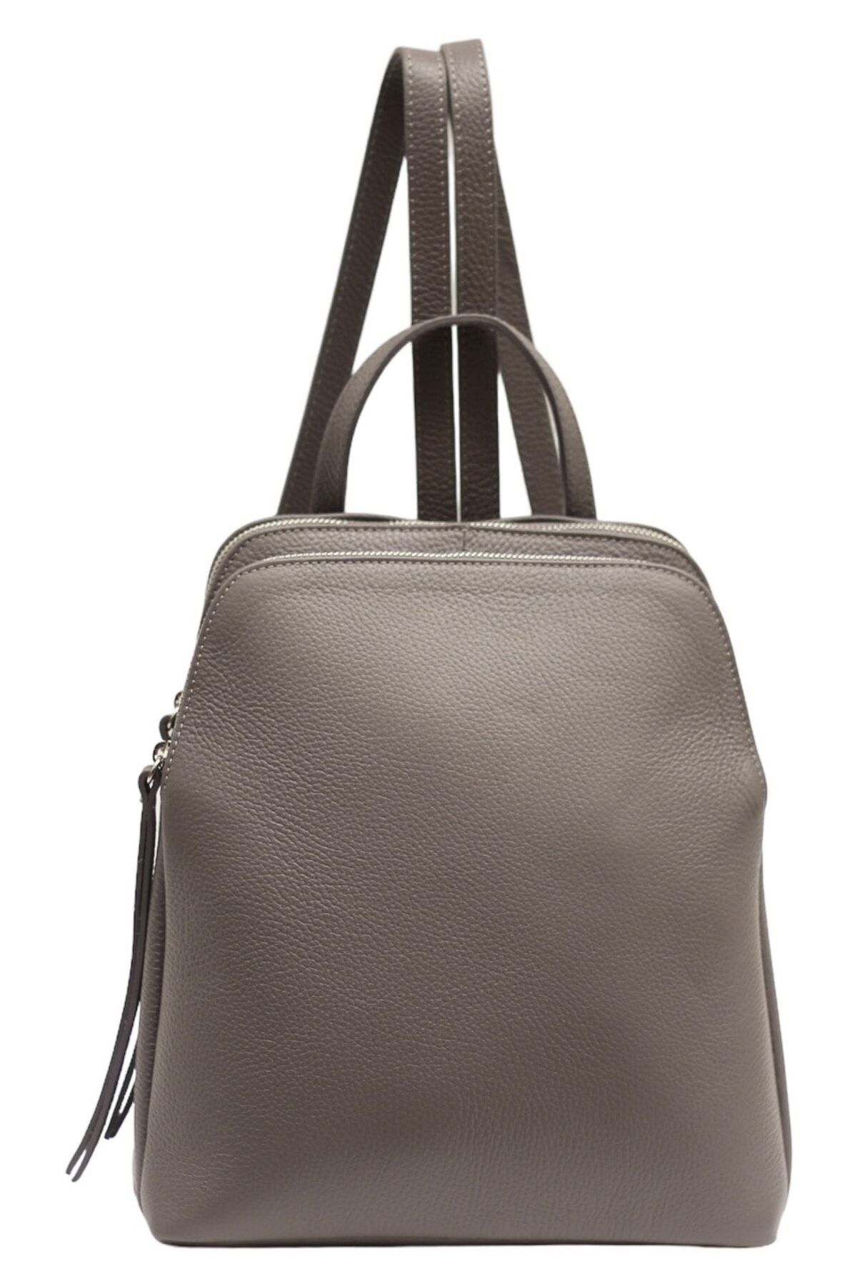 OEM Rucsac Dama, Moranti, Piele Naturala, Gri Unisex - One Size