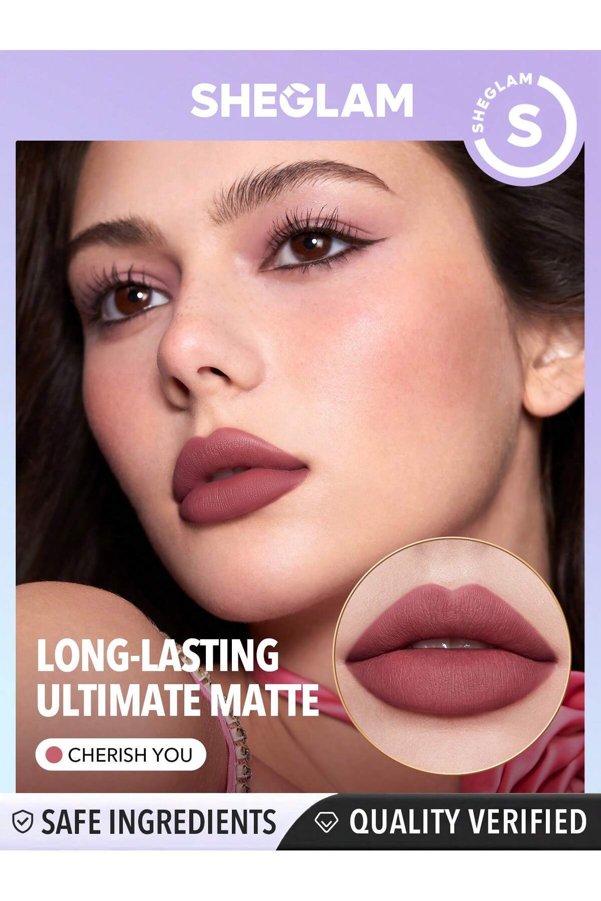 SHEGLAM Dynamatte Boom Long-Lasting Matte Lipstick (Ember Rose Ver.)-Cherish You