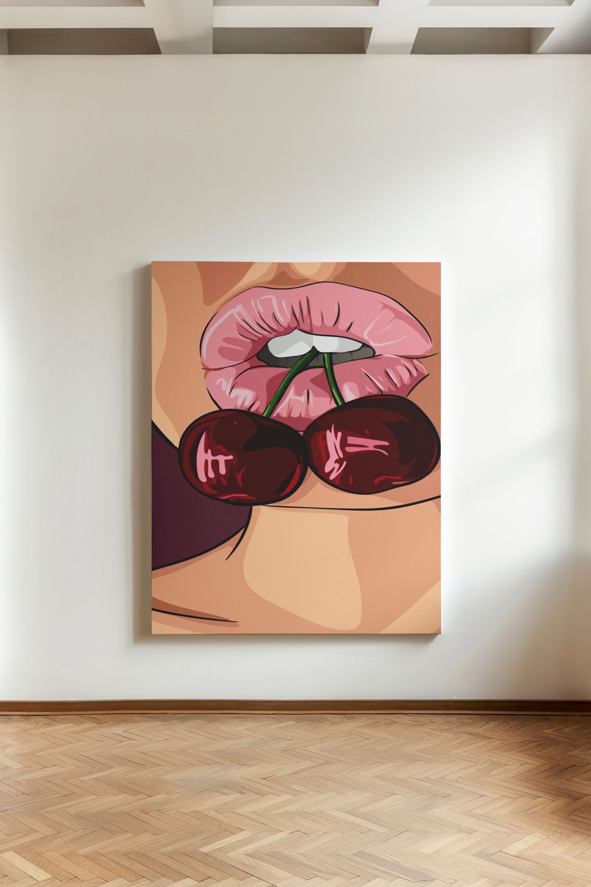 Kanvaspera Pop Art Lollipop Kiraz Love - Kanvas Tablo