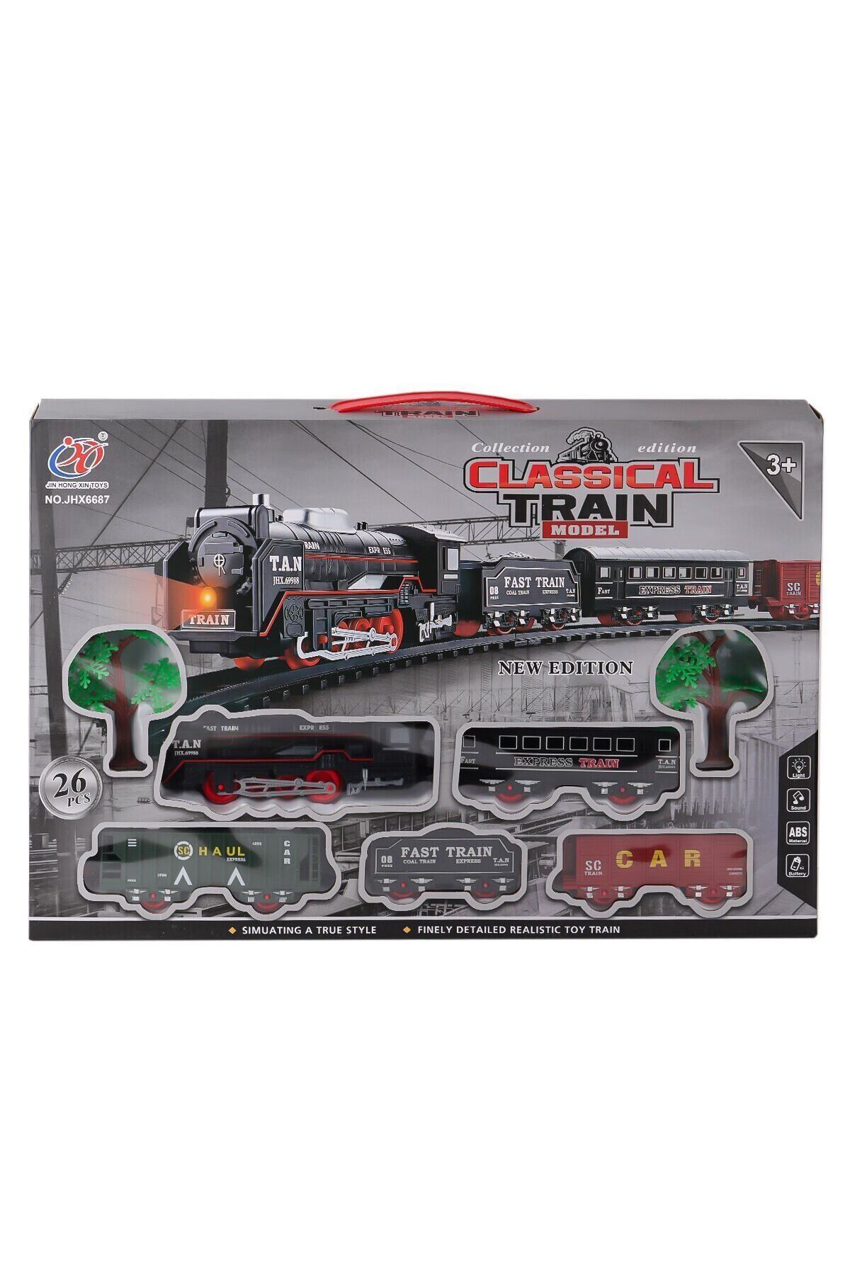 Aymir Ticaret JHX6687 Sesli Işıklı Tren 26 Parça