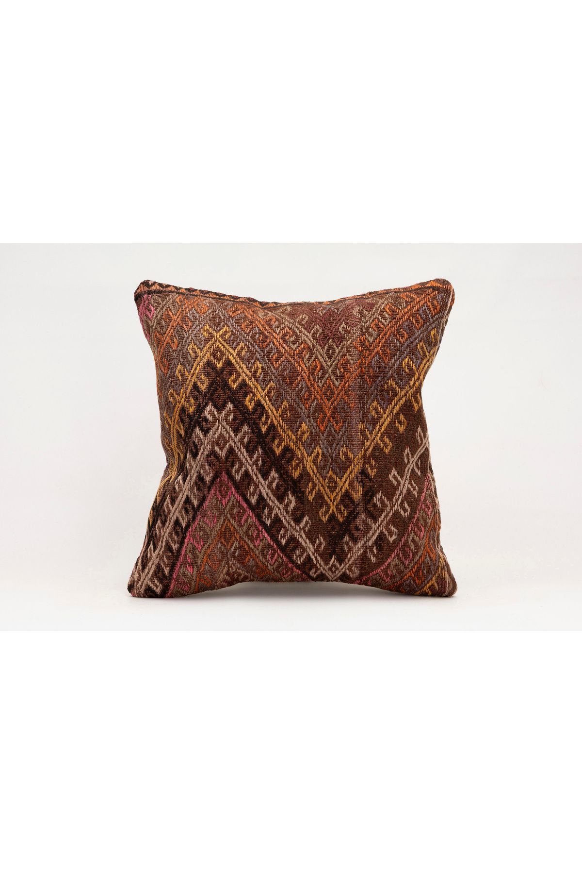 Kilim Whole Sale El Yapımı Kilim'den Yapılmış Vintage Kırlent Kılıfı, Yün, 40x40 Cm