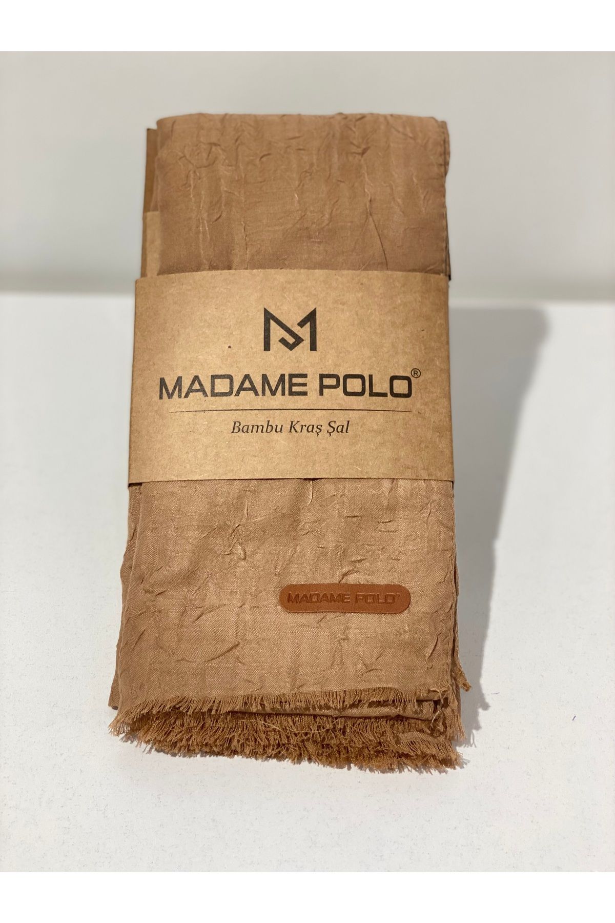 Perla Scarf & More Bambu Kıraş Şal Sütlü kahve