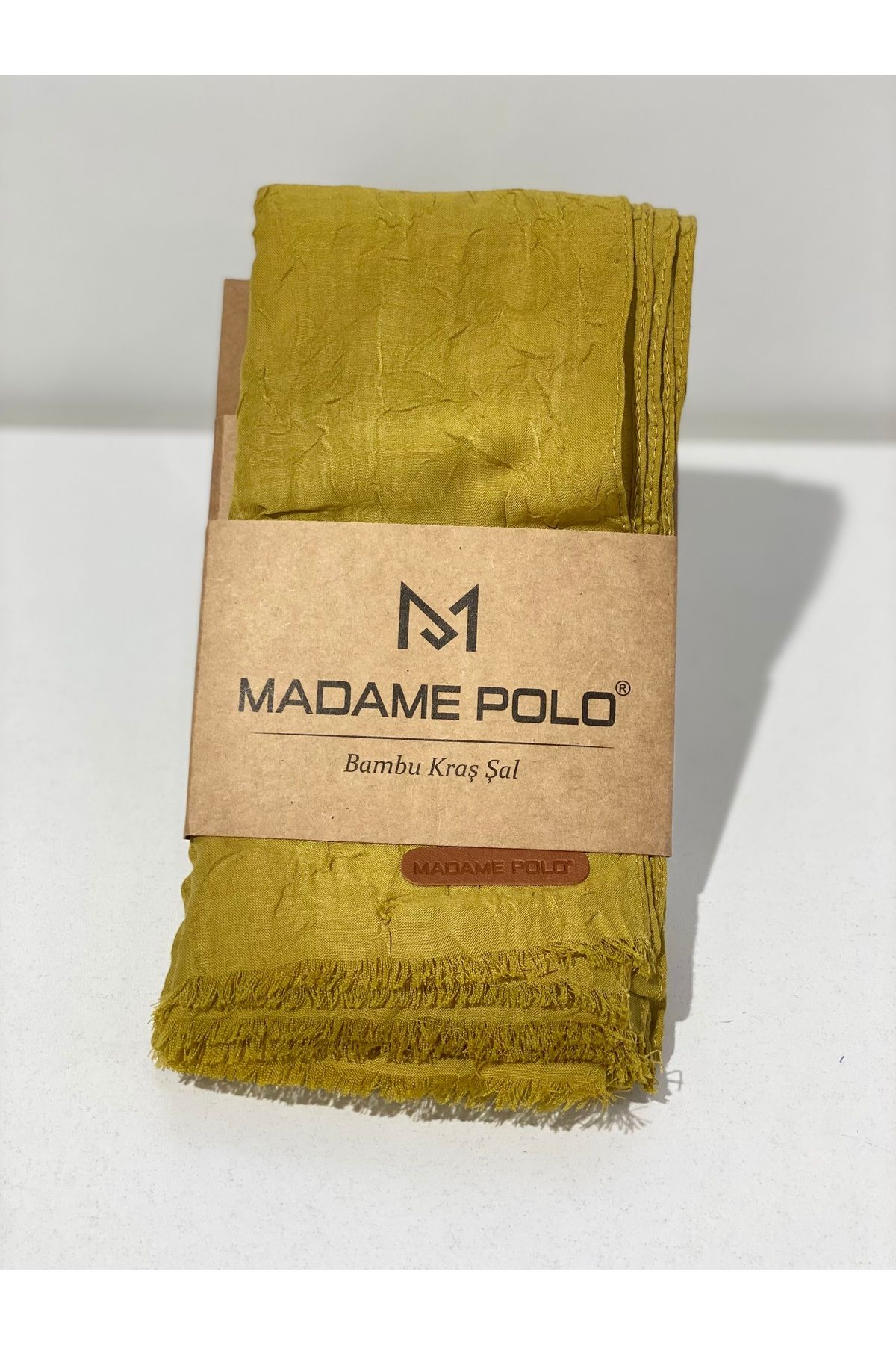 Perla Scarf & More Bambu Kıraş Şal Yağ Yeşili