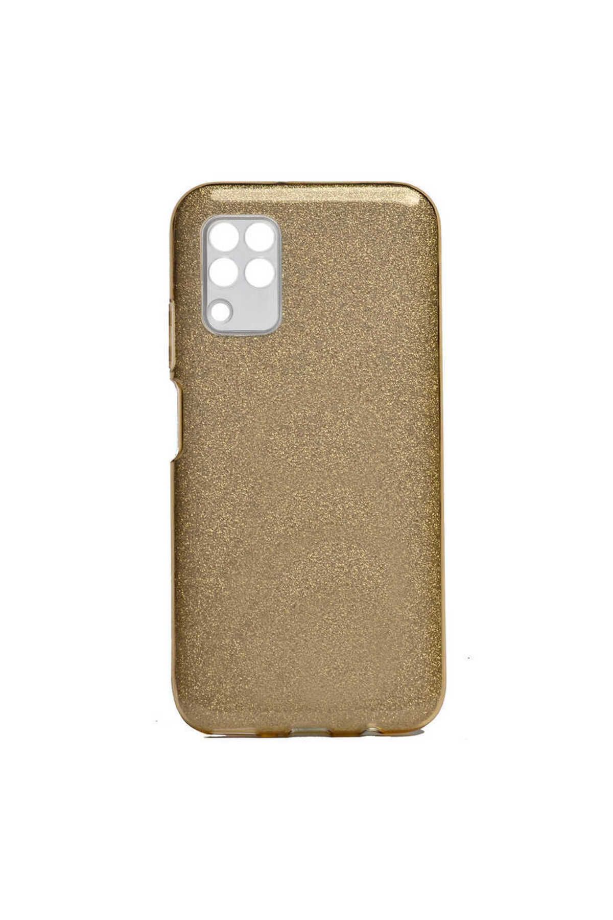 halkhouse Huawei P40 Lite Kılıf Renkli Simli Parlak Şık Sert Kadın Kapak Shining Silikon