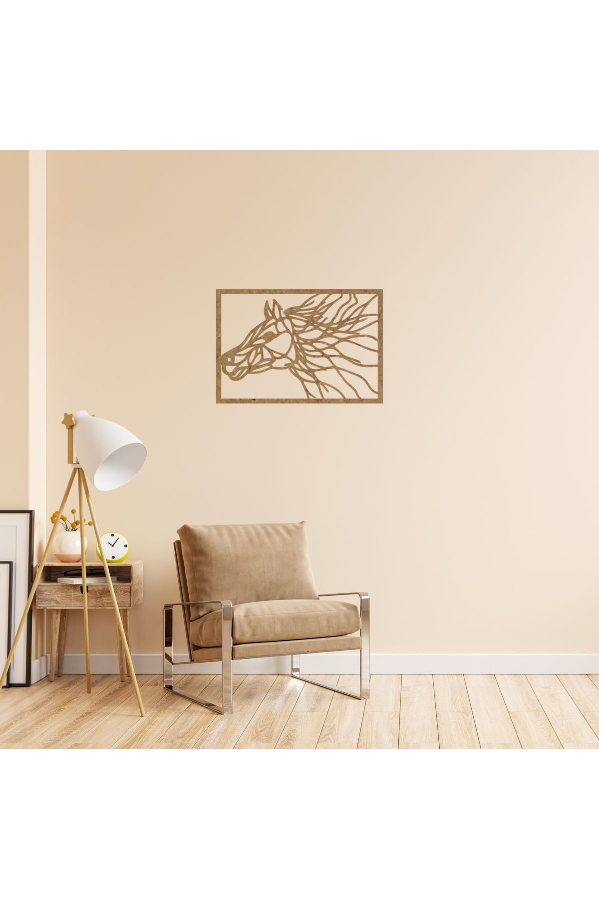 Grand Fine Art Tek Parça Renkli MDF Tablo At
