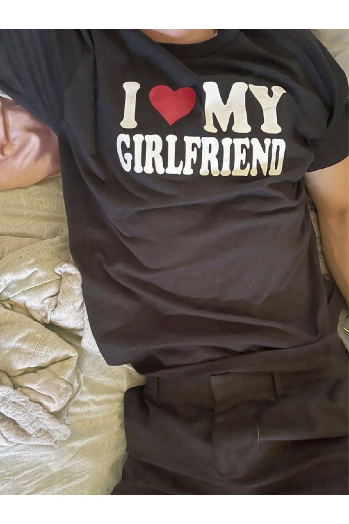 DEEFWEAR DREICH I LOVE MY GIRLFRIEND BASKILI TSHIRT