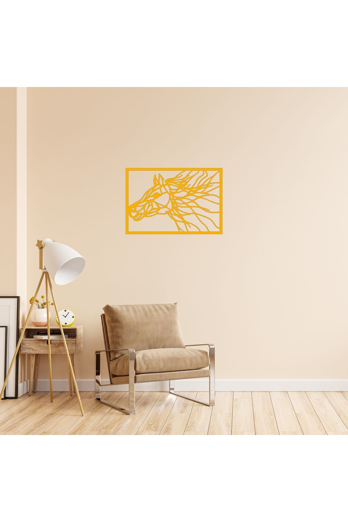 Grand Fine Art Tek Parça Renkli MDF Tablo At