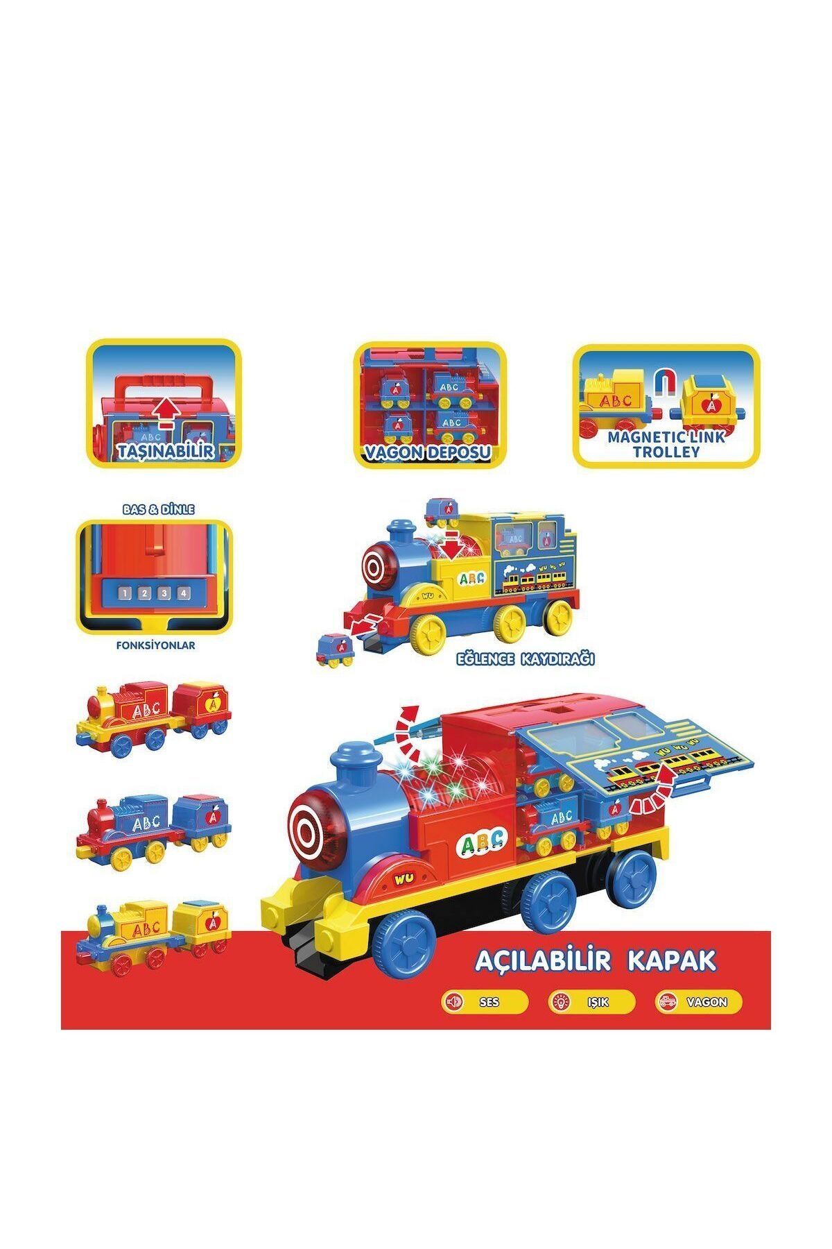 Aymir Ticaret LFI-9522 Işıklı Müzikli İnteraktif Tren