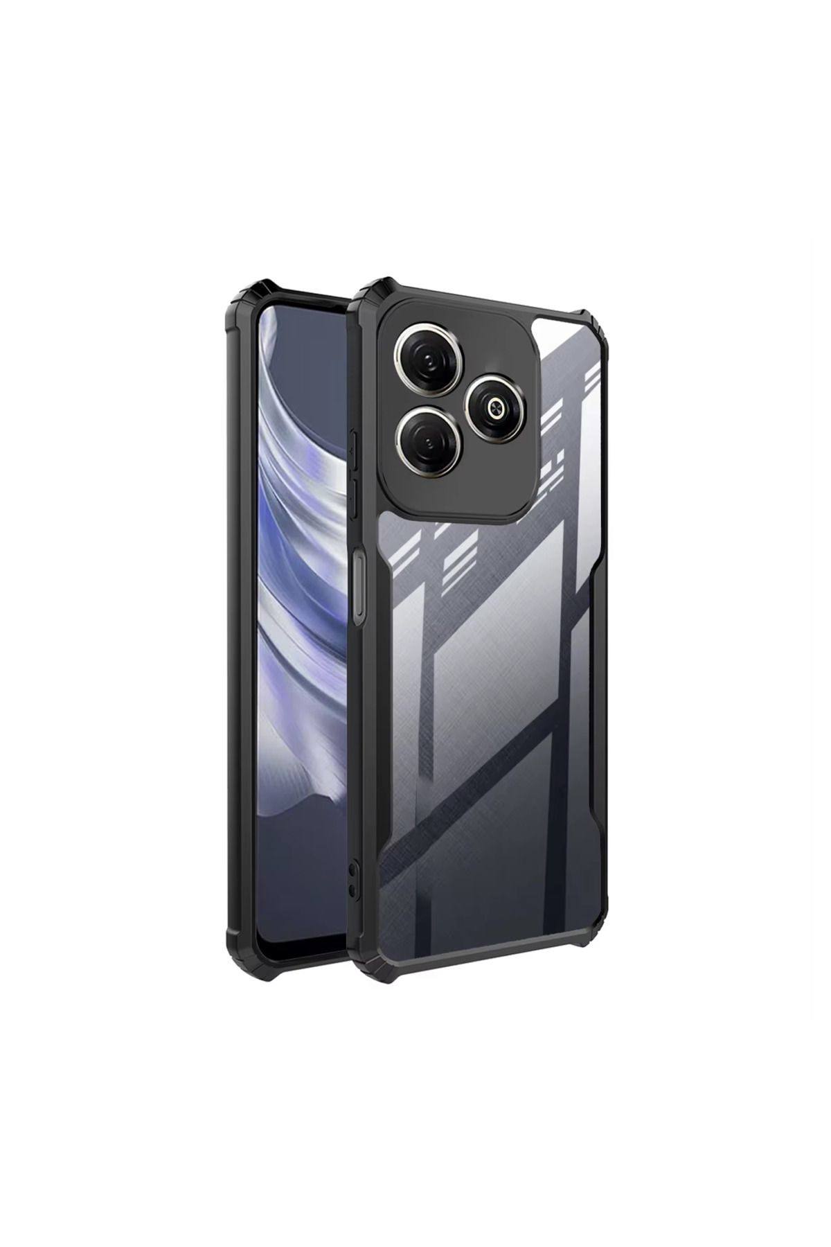 Microcase Infinix Hot 40i ile uyumlu Airbag Serisi Darbeye Dayanıklı Köşe Korumalı Tpu Kılıf - AL3370