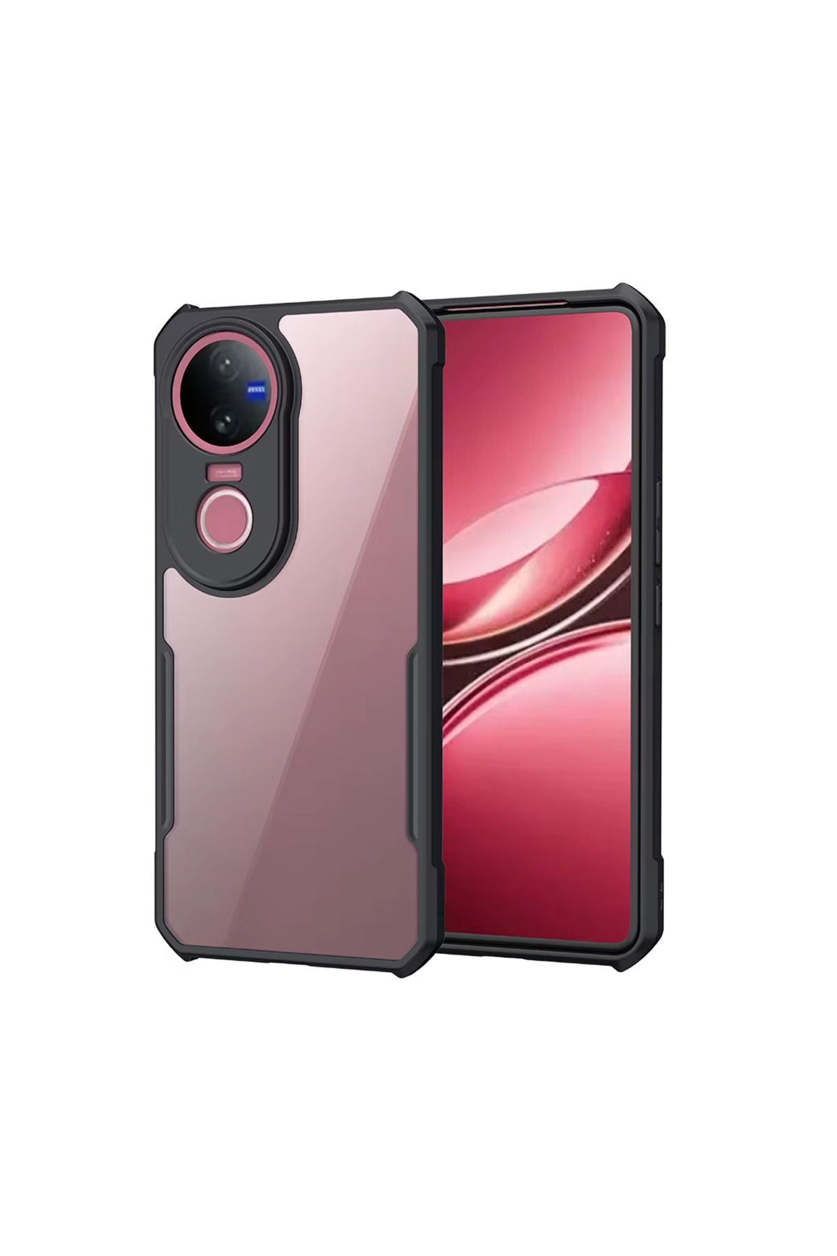 Microcase Vivo V50 5G ile uyumlu Airbag Serisi Darbeye Dayanıklı Köşe Korumalı Tpu Kılıf - AL3370