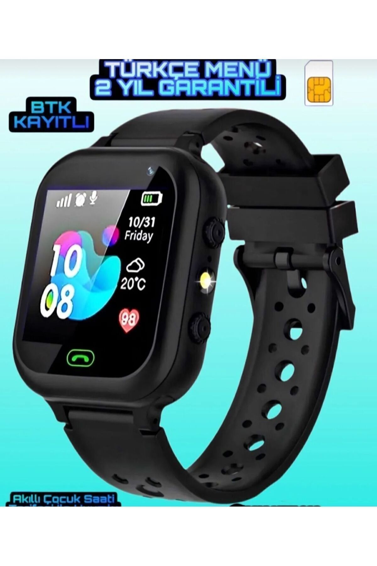S-10 Plus Akıllı Saat Sim Kartlı+İzlenebilir+Çocuk Saati+Kayıtlıdır