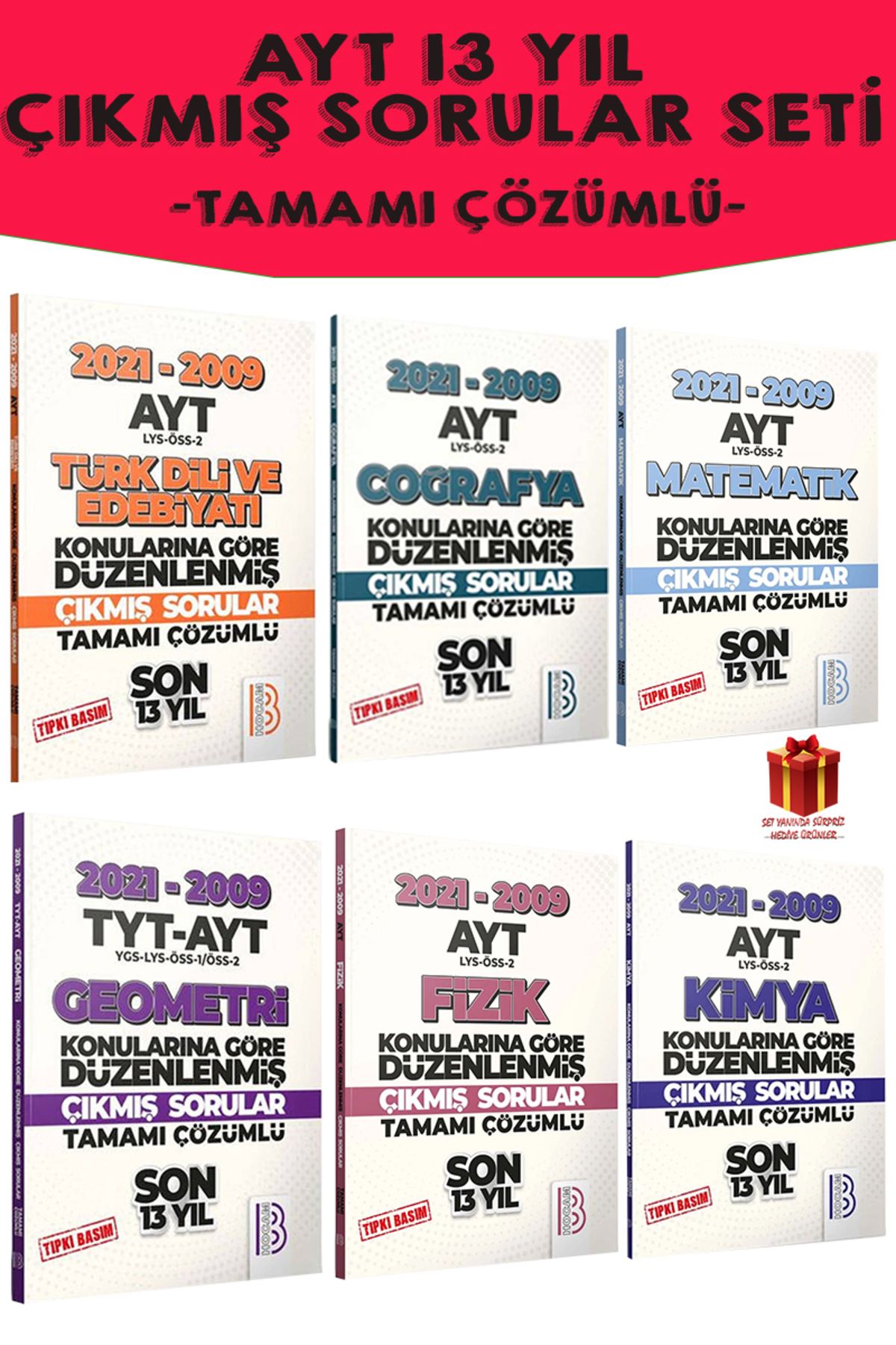 Panem Yayınları AYT 13 Yıl Çıkmış Sorular Seti+ Hediye