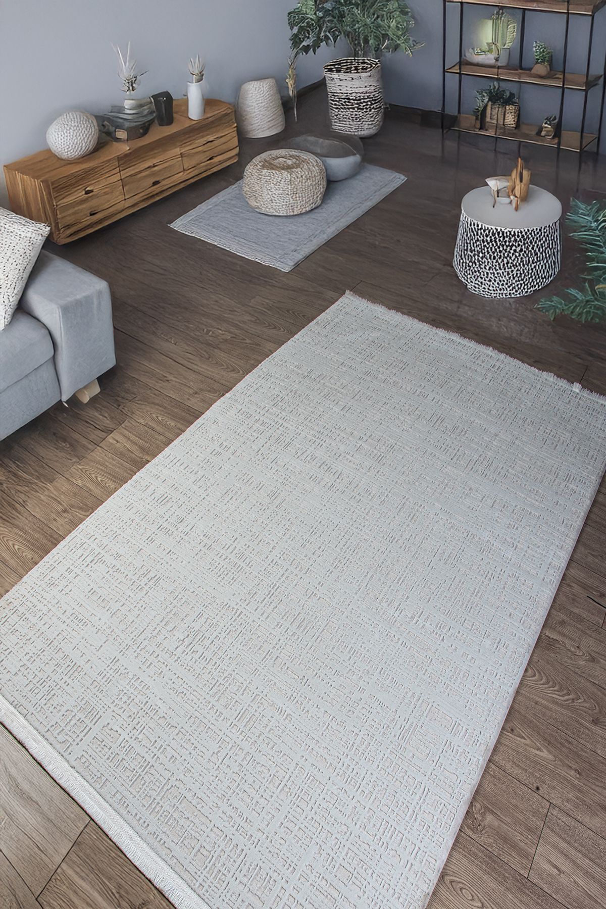 xxx Safir Beyaz Yumuşak Dokulu Halı Kilim Düz Saçaklı Salon Mutfak Koridor Yolluk Dokuma Makine