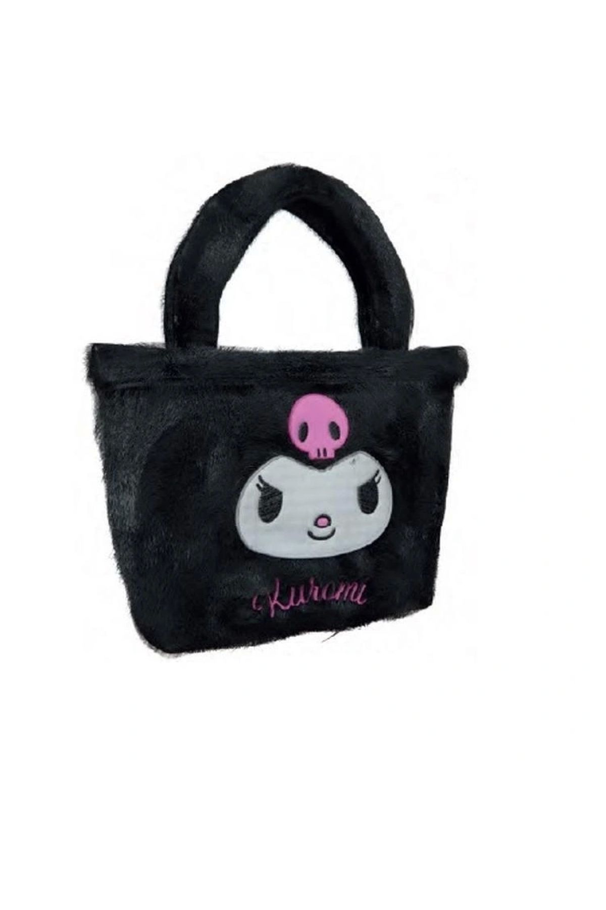 kuromi TMN 607390 KUROMİ 3021 PELUŞ EL ÇANTASI SİYAH