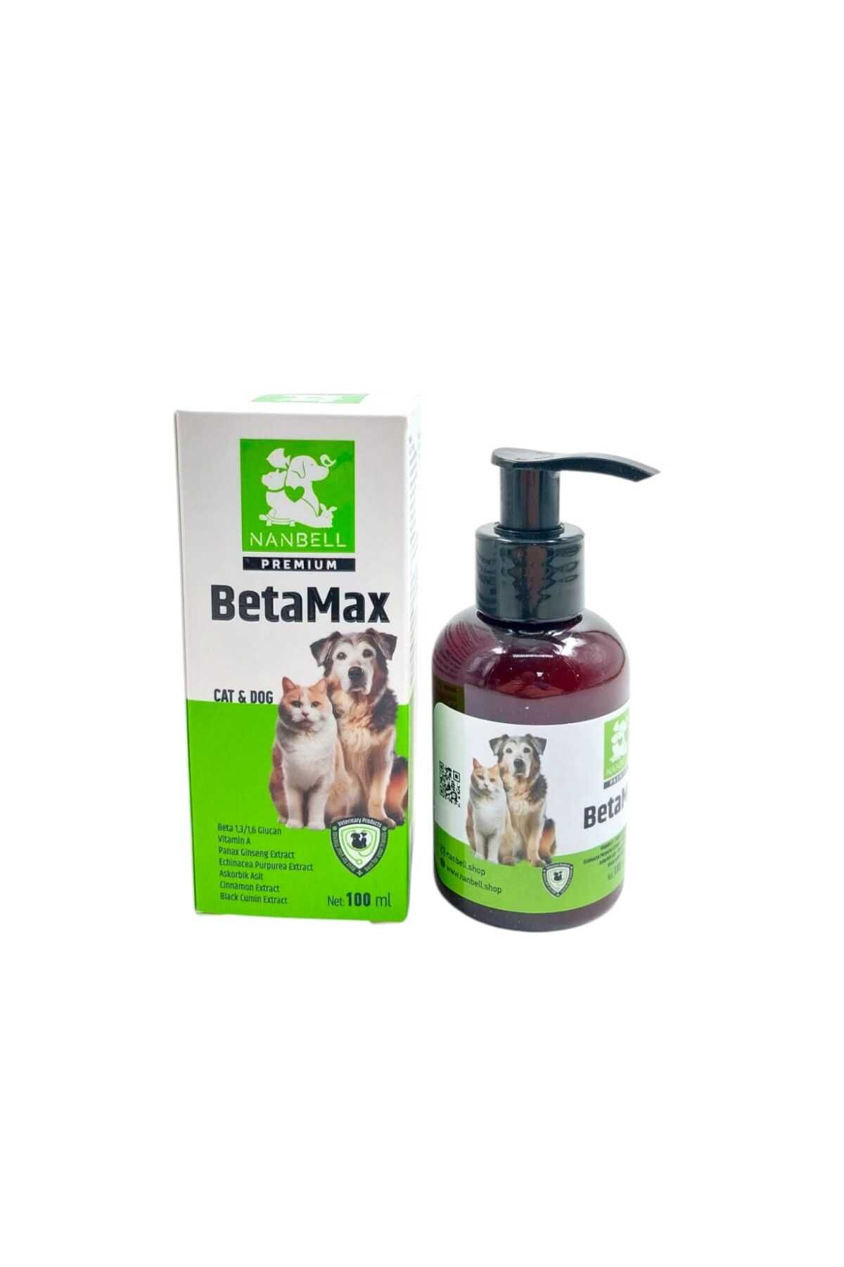Nanbell BetaMax Kedi Ve Köpekler İçin Vitamin (vitamin A,Beta1,3/1,6 Glucan) 100 Ml
