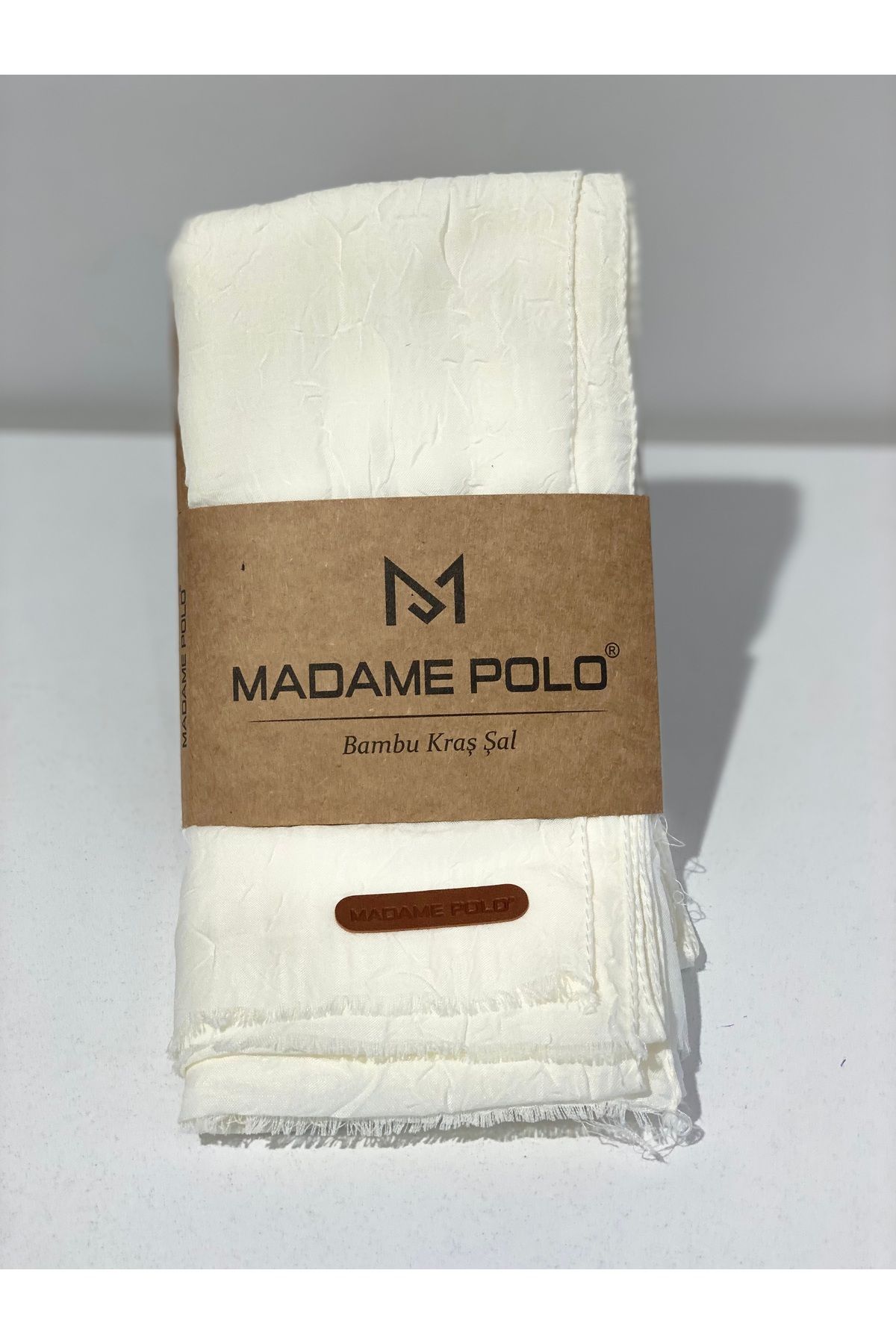 Perla Scarf & More Bambu Kıraş Şal Ekru 70x200