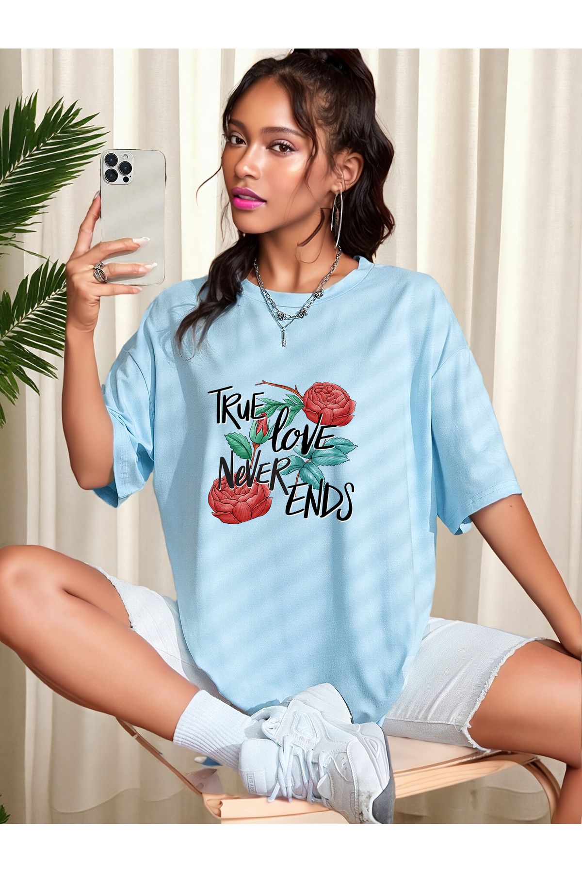 uyguntarz Unisex True Tasarım Basklı Tshirt