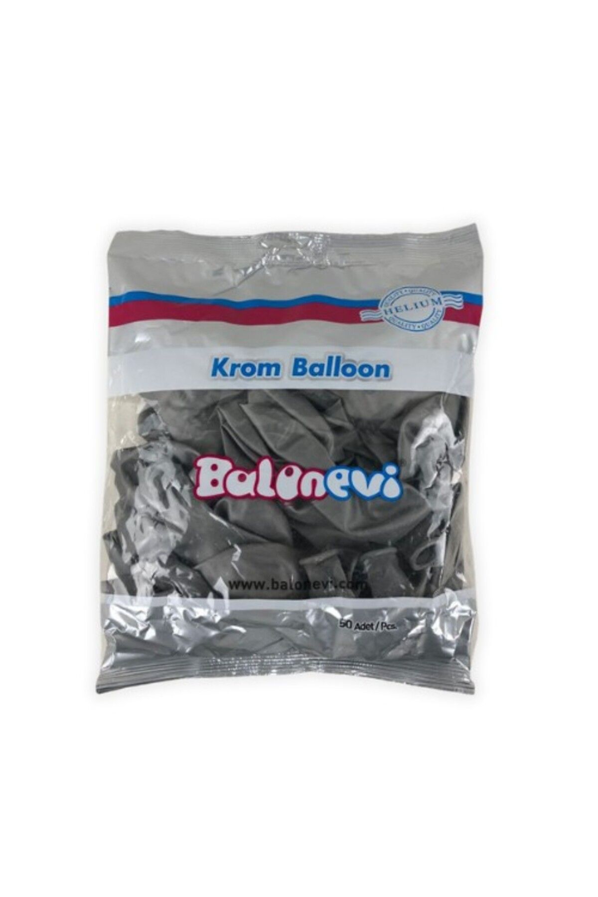 GLB BALON EVİ KROM BALON 12 İNÇ (30 CM ÇAP) 50'Lİ PAKET