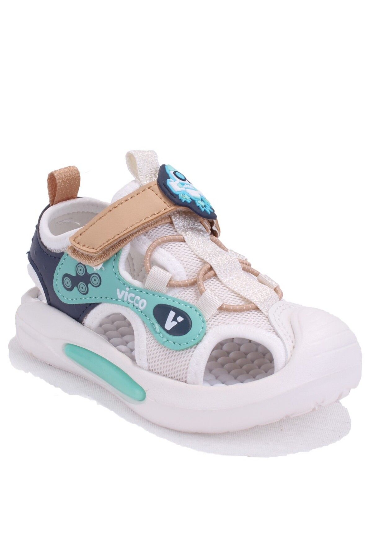 Vicco 332P25Y221 Rocket Bej Ortopedik Günlük Işıklı Erkek Çocuk Spor Sandalet