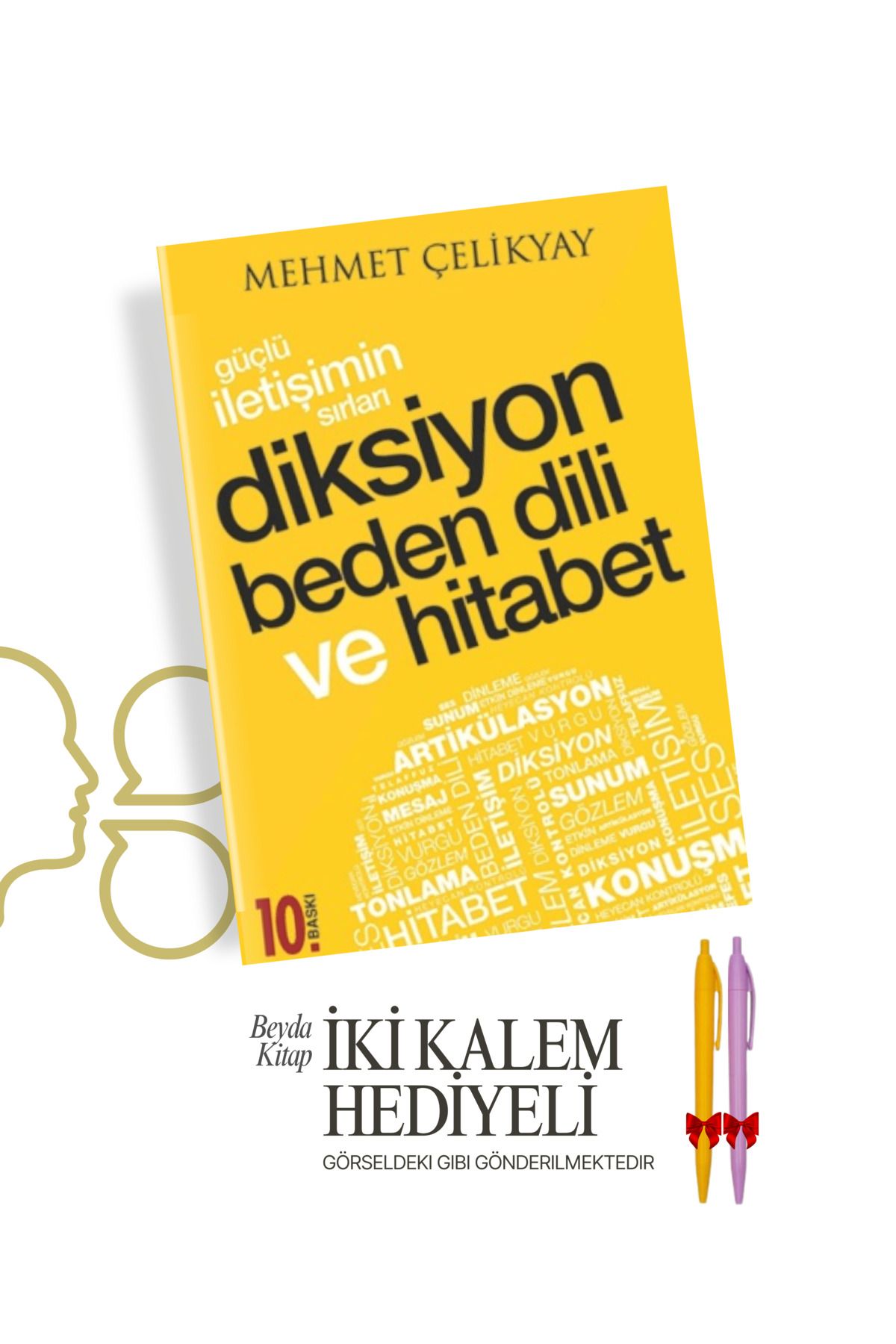 Pozitif Yayınları Diksiyon Beden Dili ve Hitabet - Mehmet Çelikyay - İki Kalem Hediyeli - DKSYN28