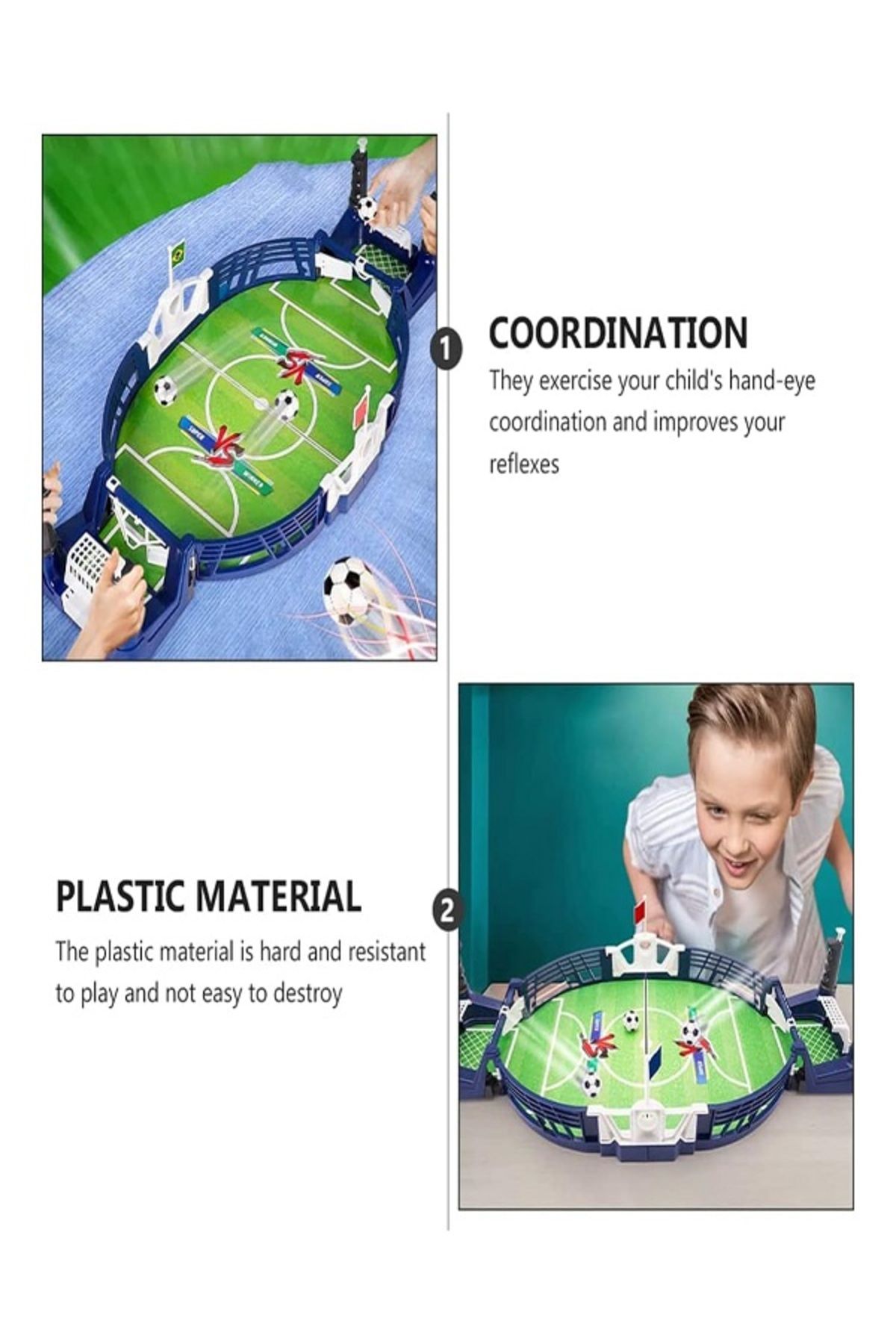 rexa-Mini Child Interactive Table Foosball Toy & Board Game for Kids 4+ Years,28x7x43 cm 3