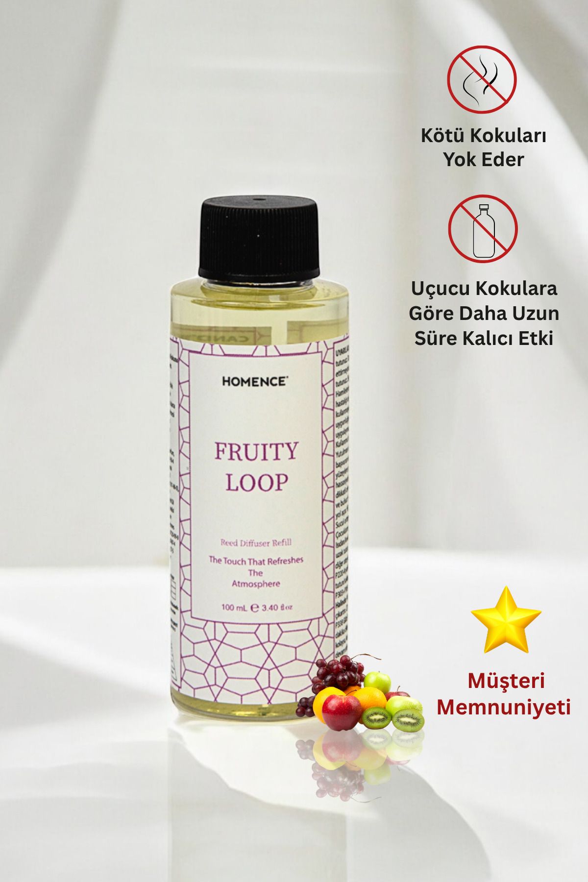homence Fruity Loop Çubuklu Oda Kokusu 100 ml