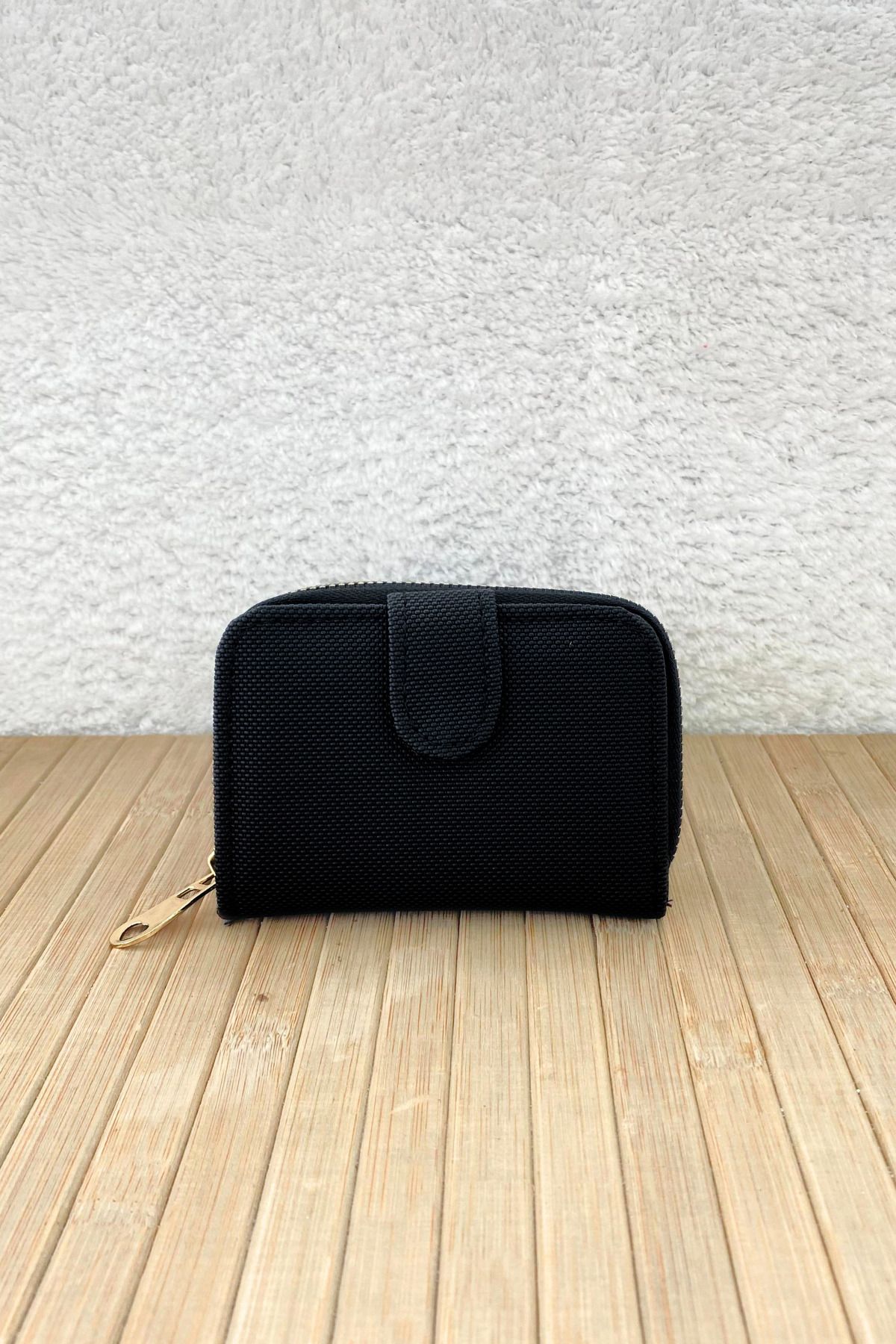 Mazel Design Kadın Fermuarlı ve Çıtçıtlı Kartlık Cüzdan