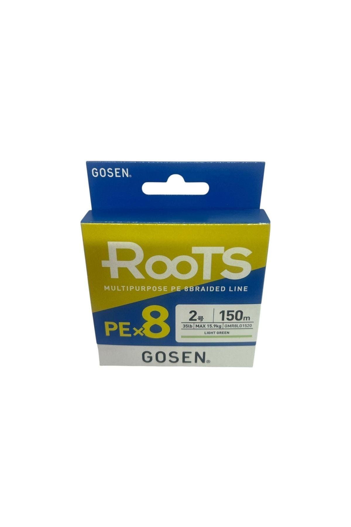 AVBURADA Gosen X8 Roots PE 8 Örgü Spin İp Misina 2.0 150mt A.Yeşil 0.242 mm