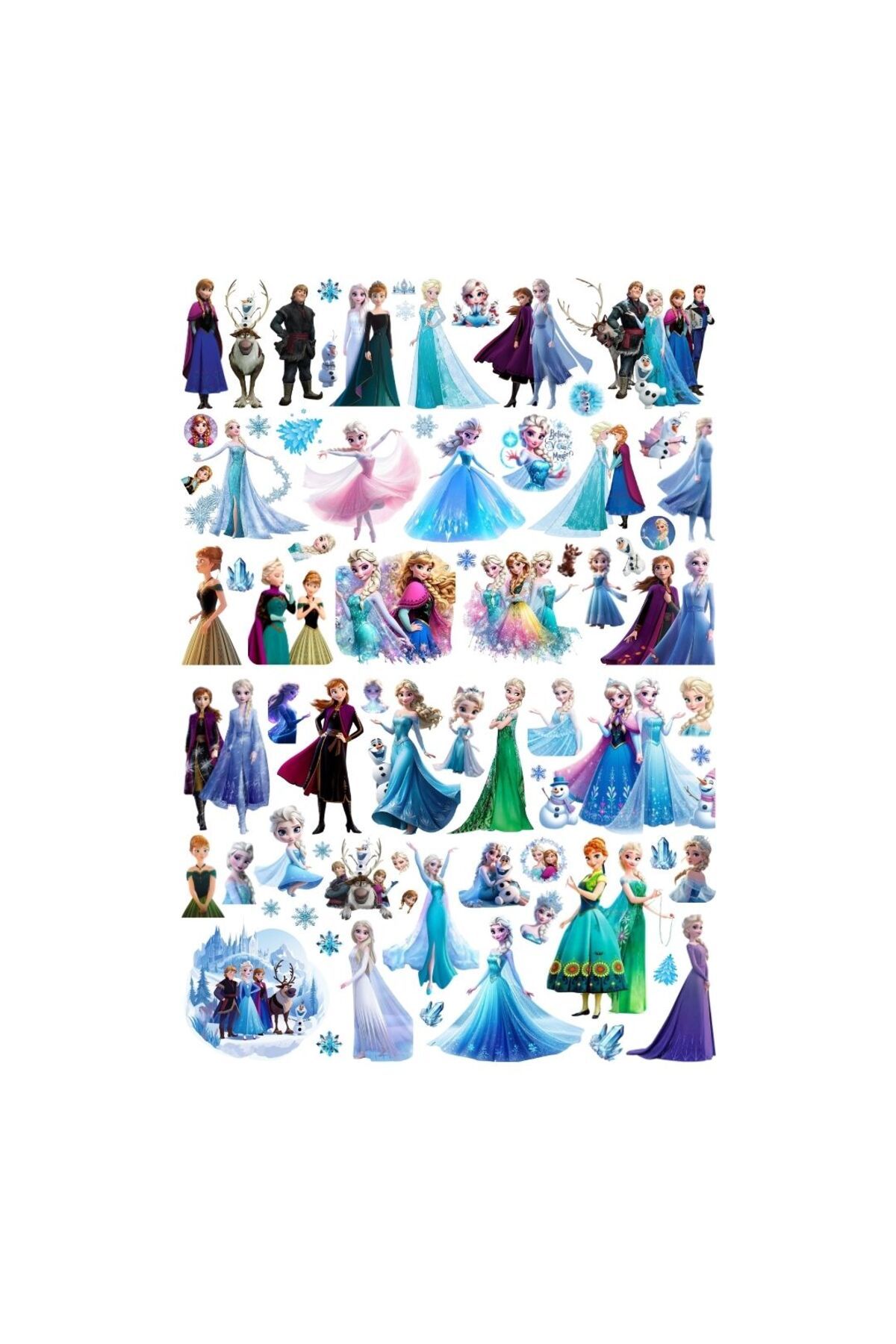 Ororabutik 74 Adet Karlar Ülkesi Sticker Seti - Etiket Seti Sketchbook