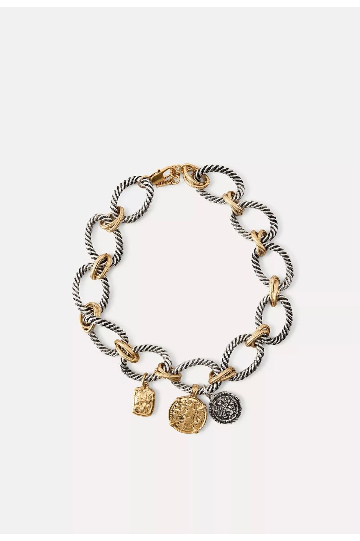 DKY Collection ZRA Trend Madalyon Charmlı Zincir Kolye
