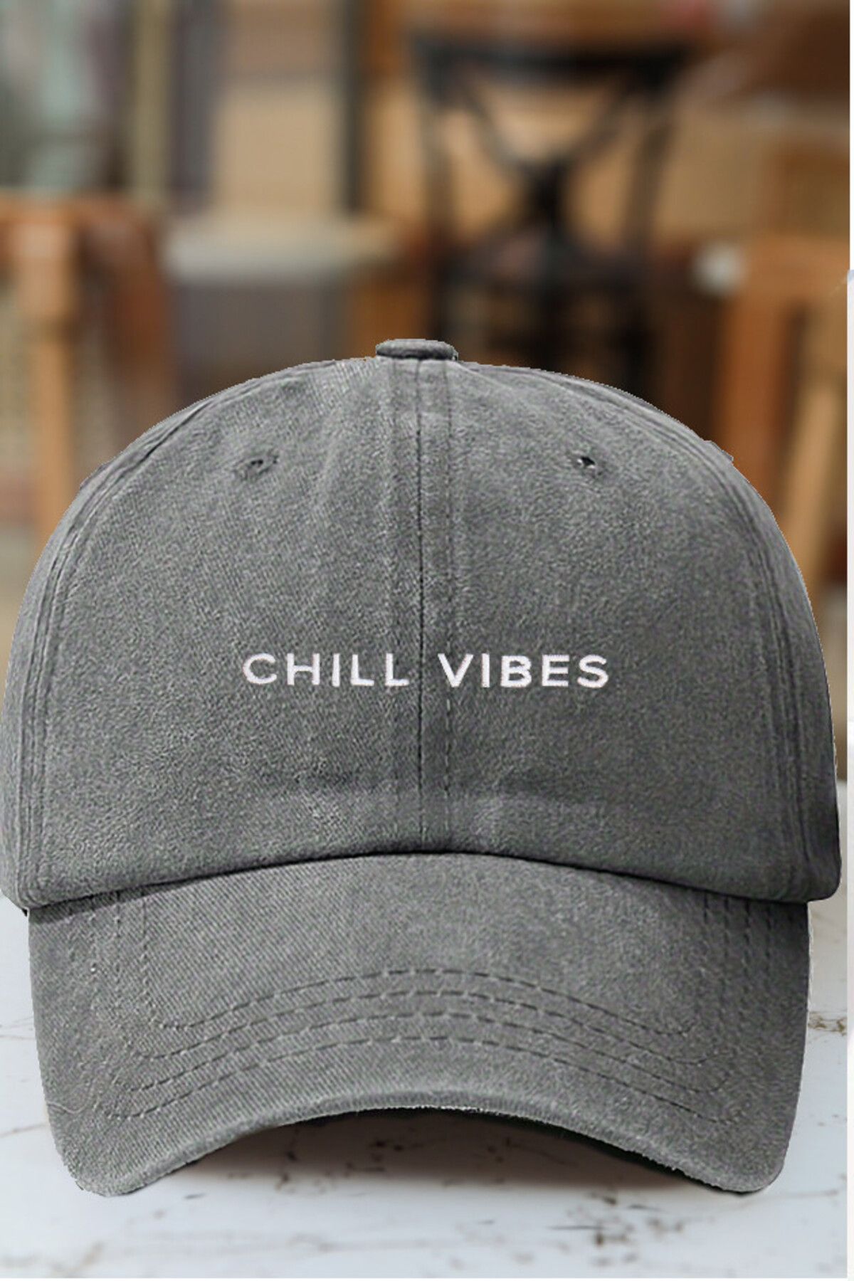 CAP BROS CHILL VIBES NAKIŞLI ESKİTME KEP ŞAPKA