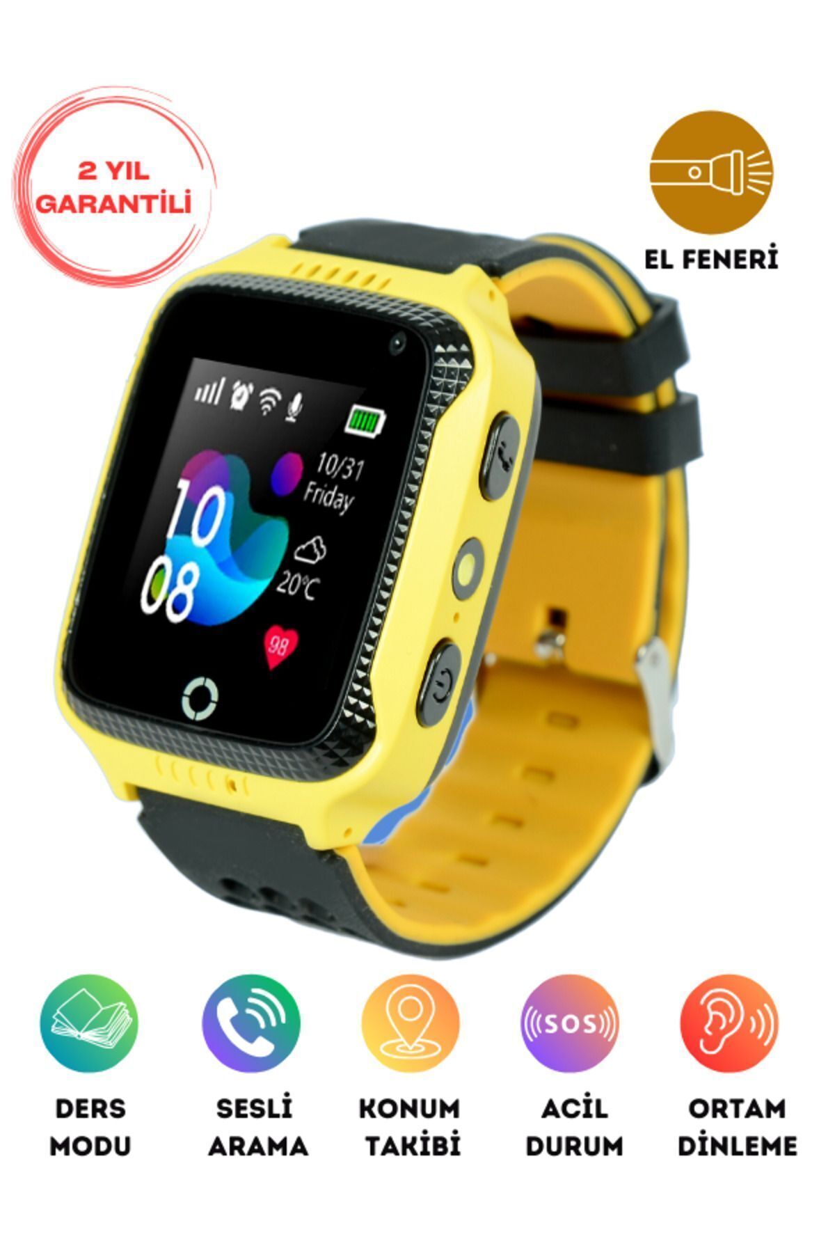 Akıllı Çocuk Saati Sim Kartlı ve Gps Konum Özellikli