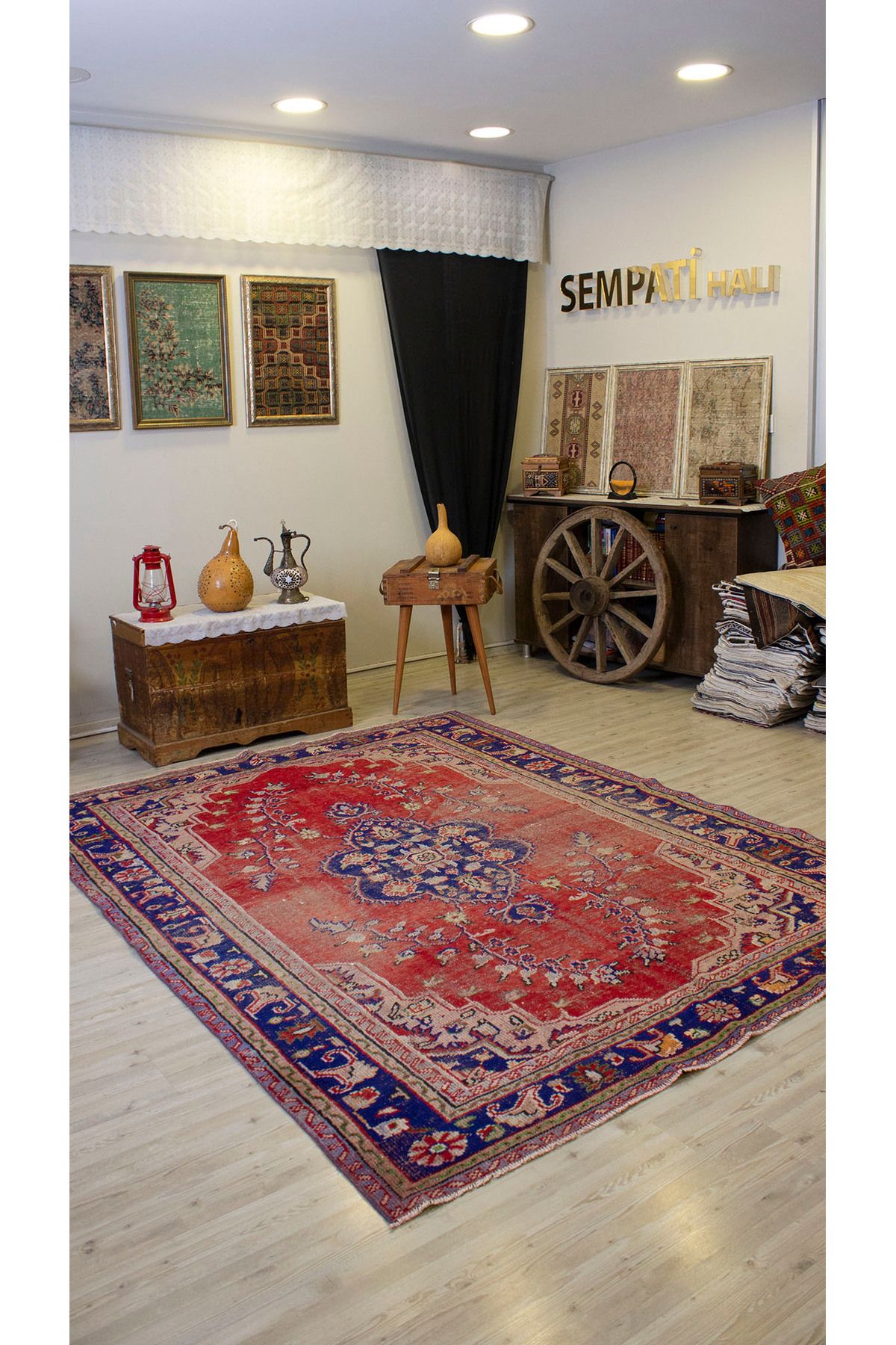 Sempati halı Hafif Yıpranmış Vintage Halı 194x260 cm 10503