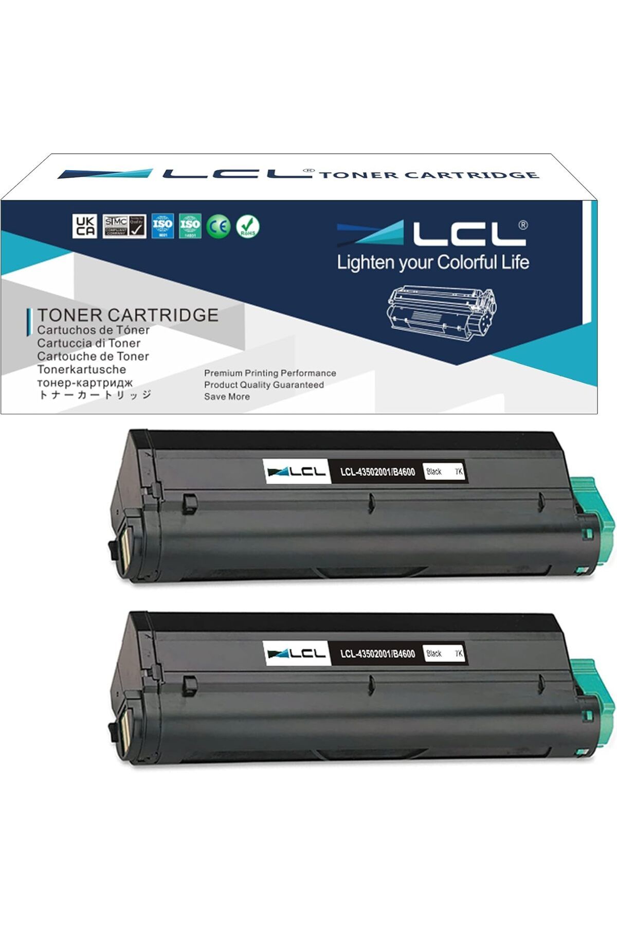 OKI B4400/B4500/B4550/B4600 (43502306) (3K) MONO TONER/2 ADET