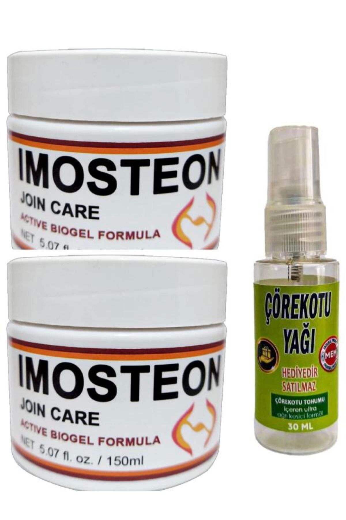 MT29 GİYİM Imosteon Adale İskelet Sızıları İçin Masaj ve Bakım Kremi 150 ml X 2 ad+Çörek Otu Yağı ile 30 ml