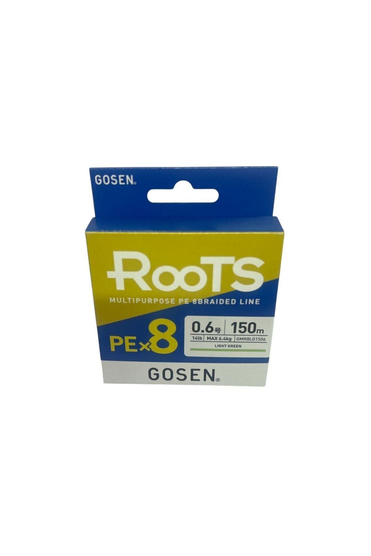 AVBURADA Gosen X8 Roots PE 8 Örgü Spin İp Misina 0.6 150mt A.Yeşil 0.132 mm