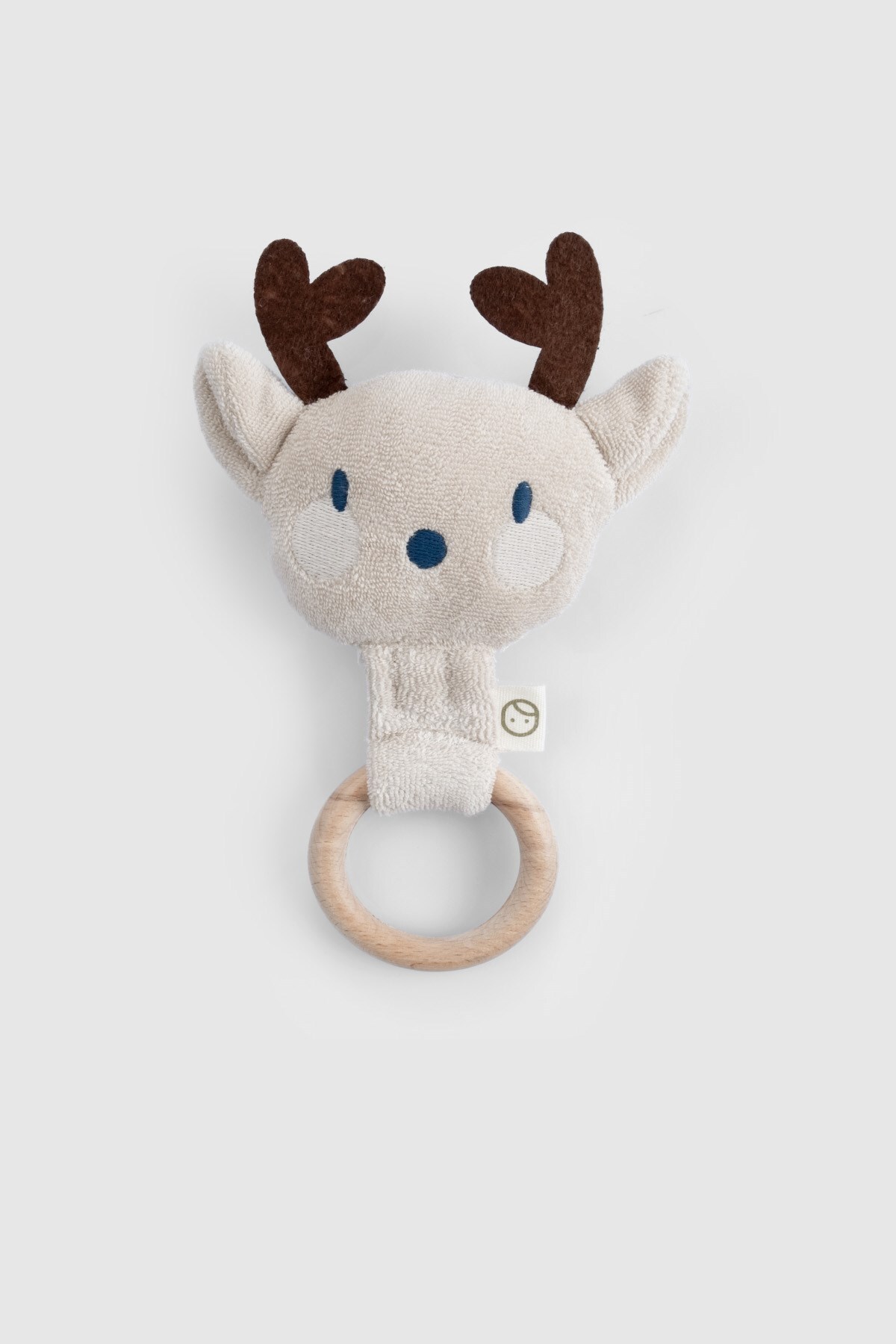 Little Gusto Ahşap Saplı Diş Kaşıyıcı ve Krem Çıngırak Geyik fotoğrafı 2 (önizleme)