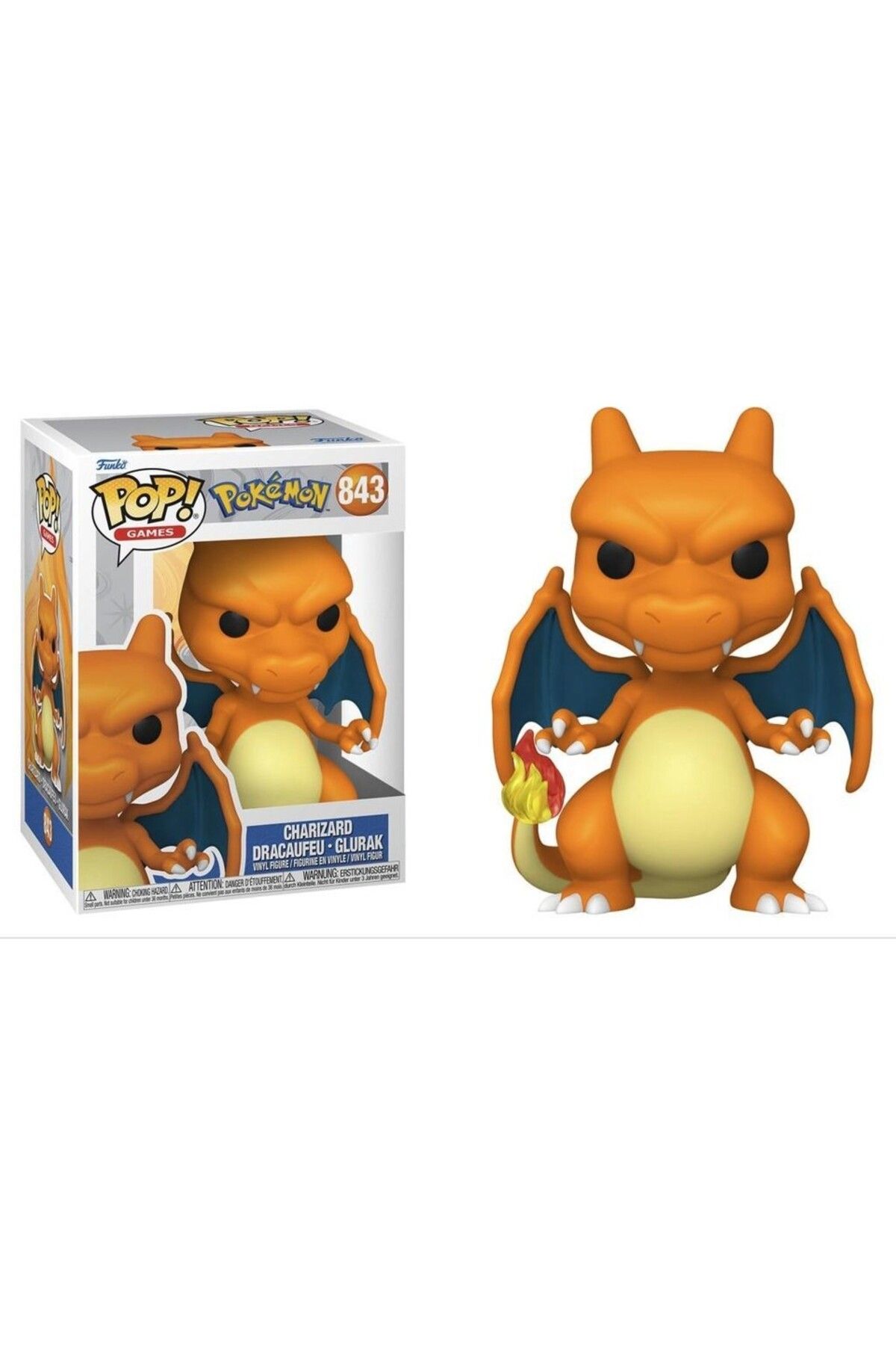 Funko Pop! Pokémon Charizard Figürü 843 – Koleksiyonluk Vinil Oyuncak