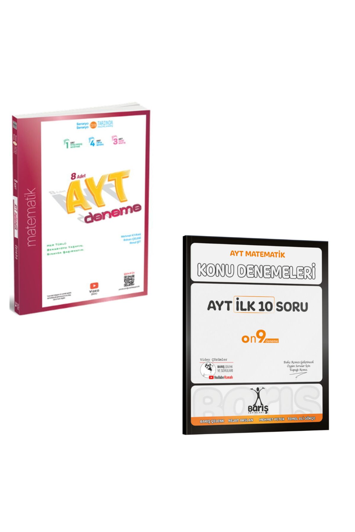 Hız ve Renk Yayınları Üçdörtbeş AYT Matematik Branş ve Barış AYT İlk 10 Soru Denemelri