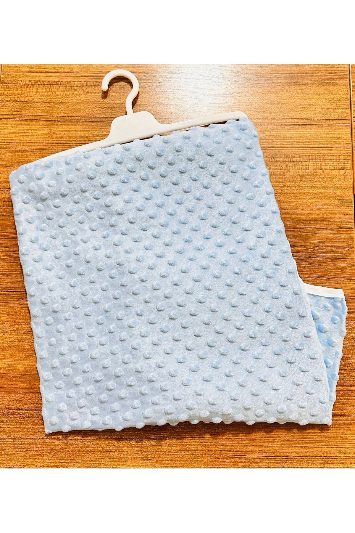 Sönmez Baby NOHUT DESEN YUMUŞAK PELUŞ KADİFE BEBE BATTANİYE